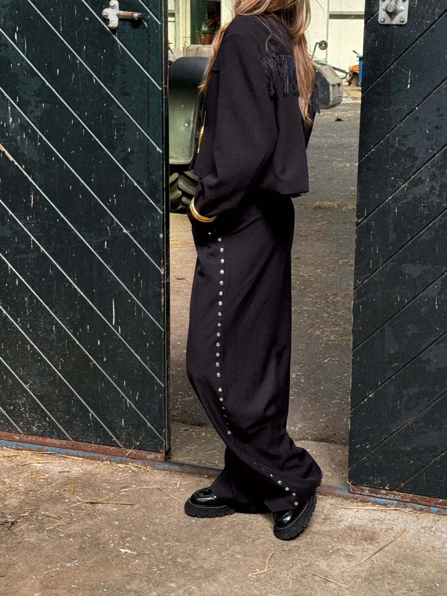 Kendall Pantalon Studs Zwart - Image 5