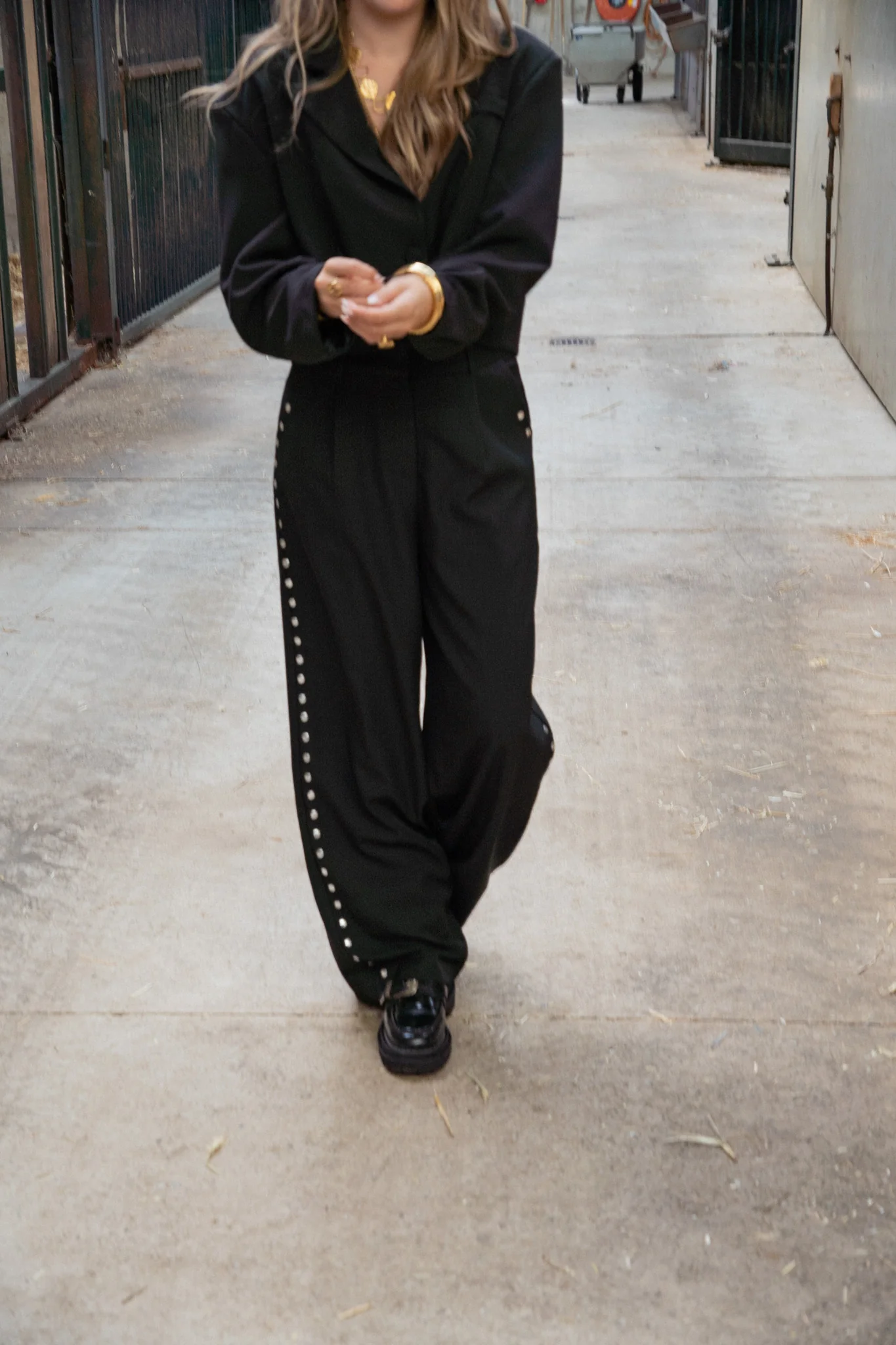 Kendall Pantalon Studs Zwart - Image 7