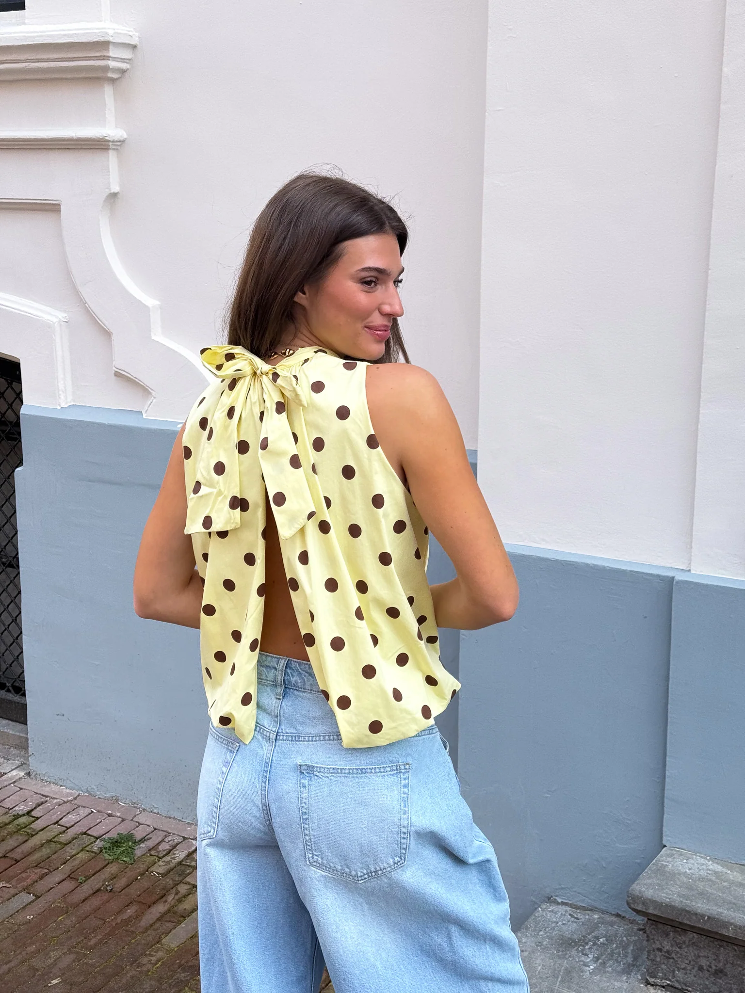 Kimmy Stippen Top Geel - Image 6