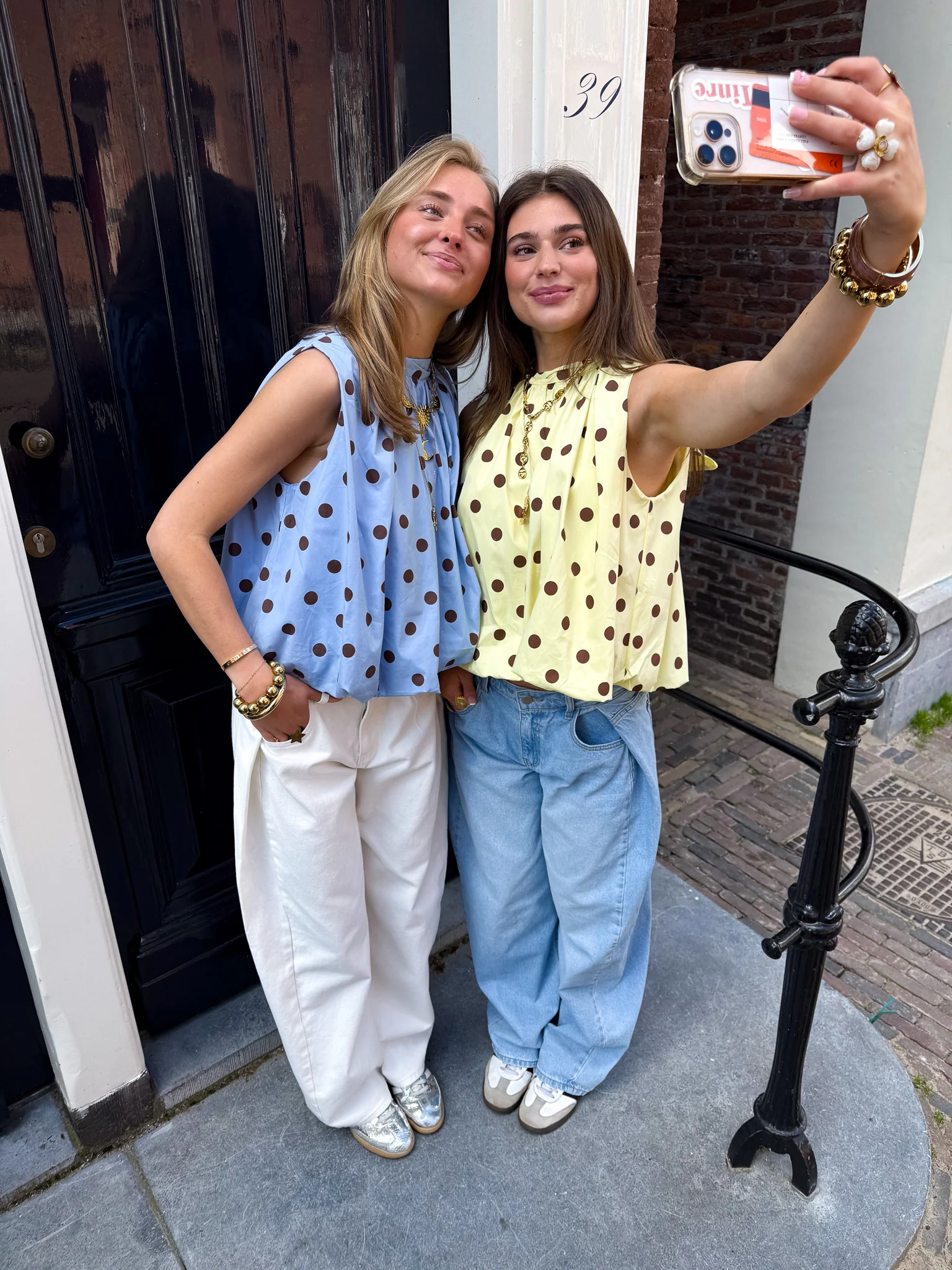 Kimmy Stippen Top Blauw - Image 5