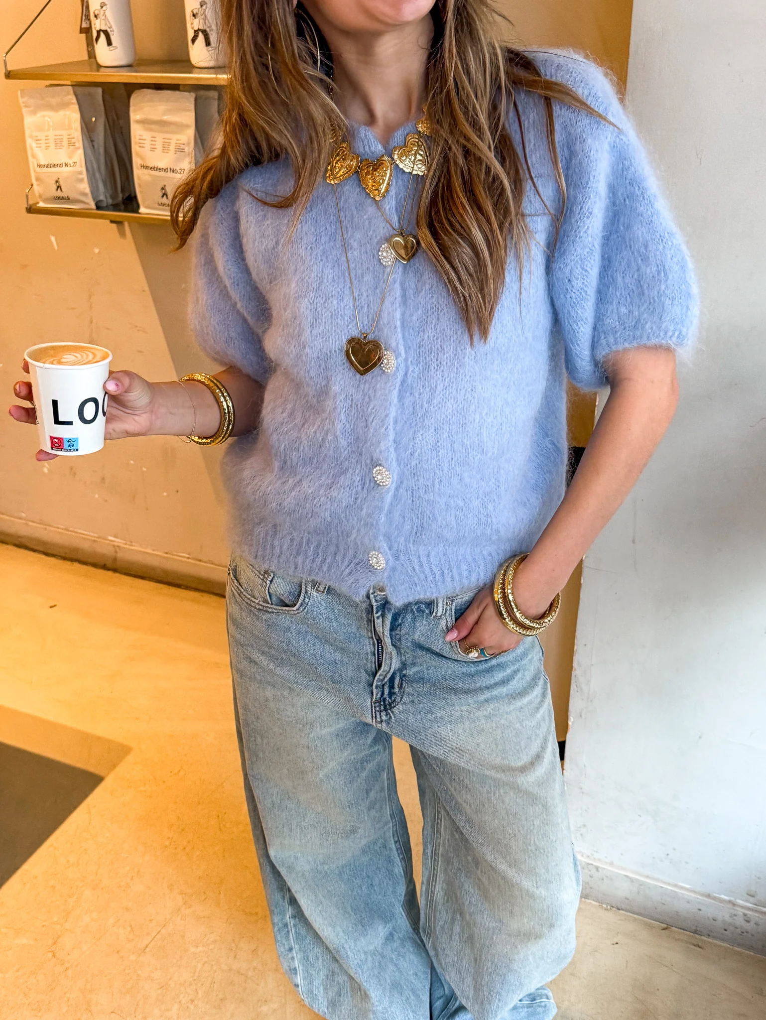 Lotje Vest Blauw - Image 5