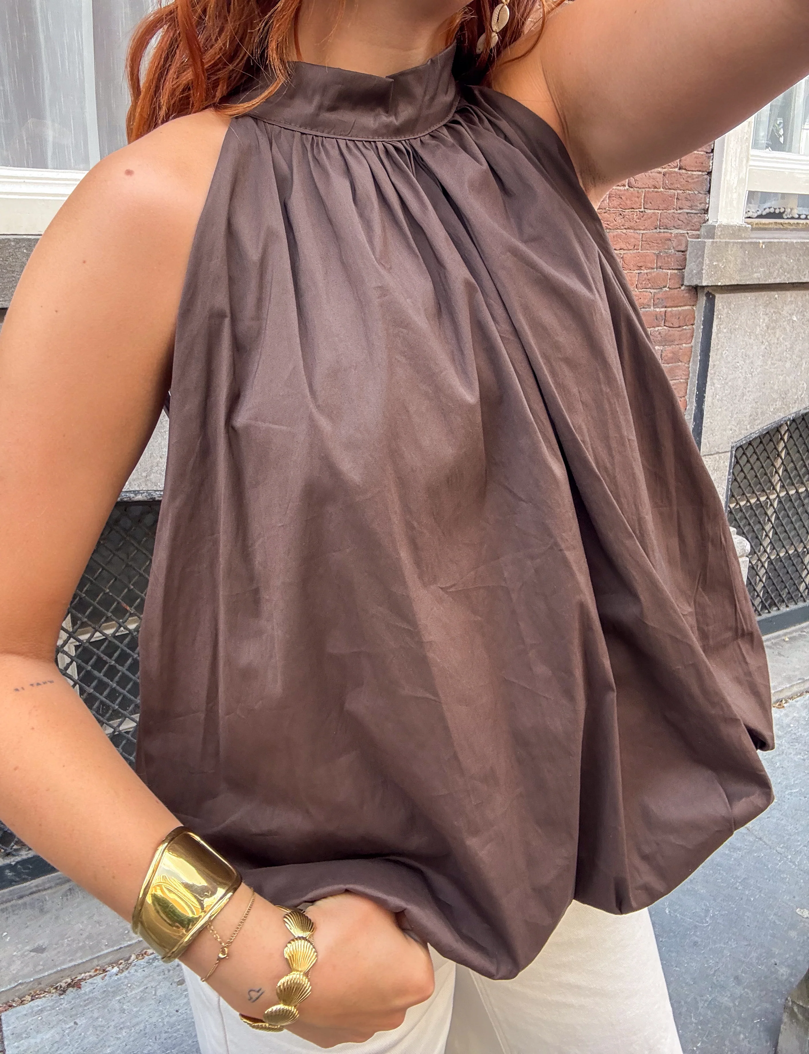 Louisa Halter Top Bruin - Image 3