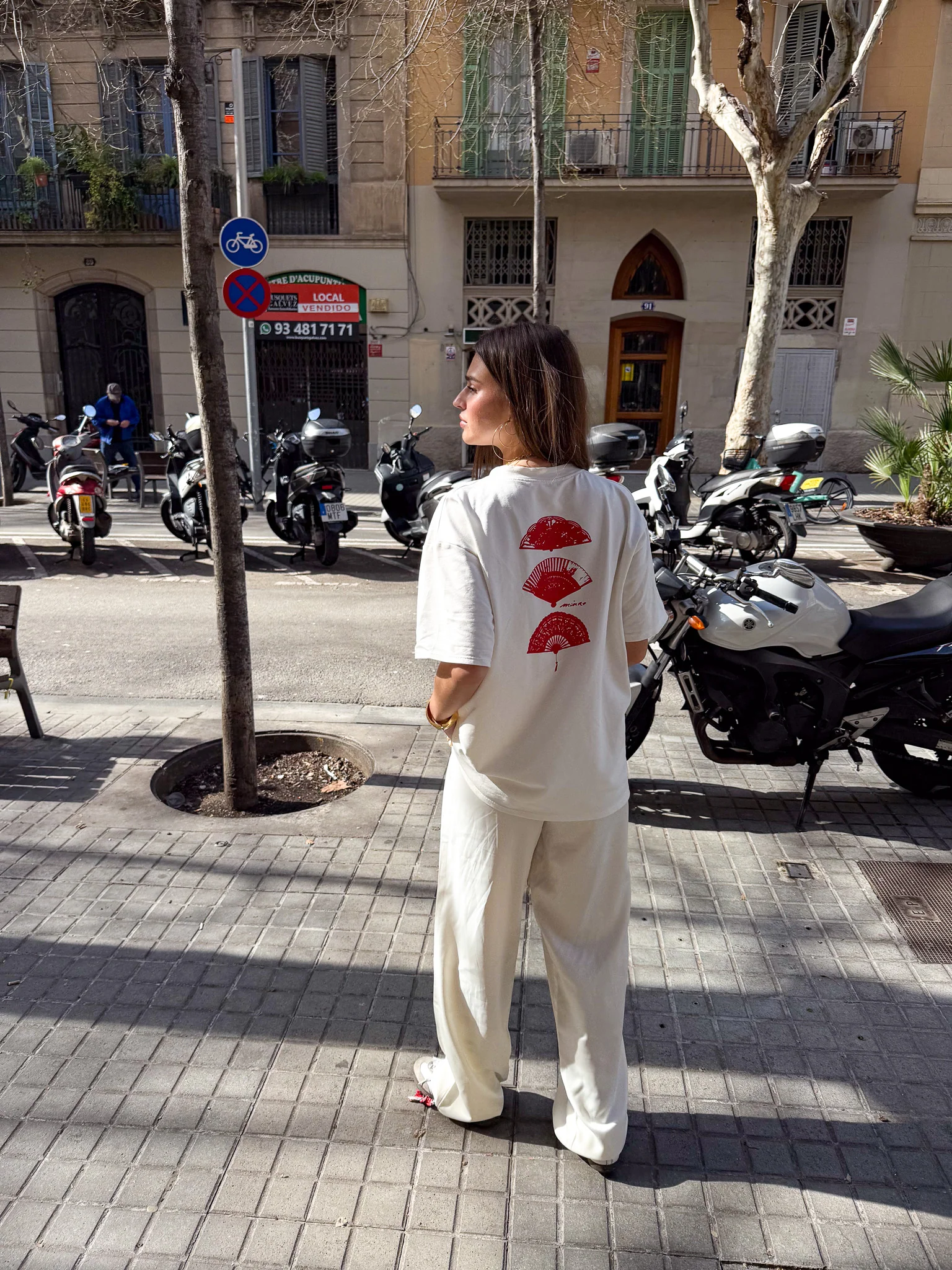 Mañana T-Shirt Gebroken Wit - Image 4