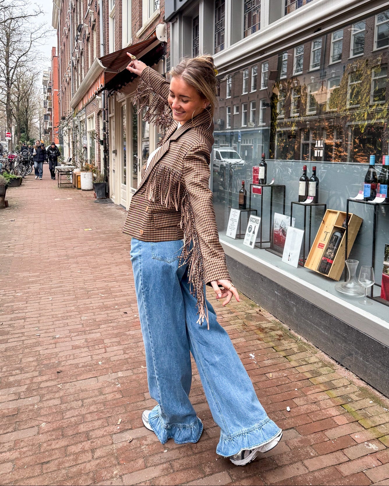 May Straight Leg Ruffle Jeans - Image 6