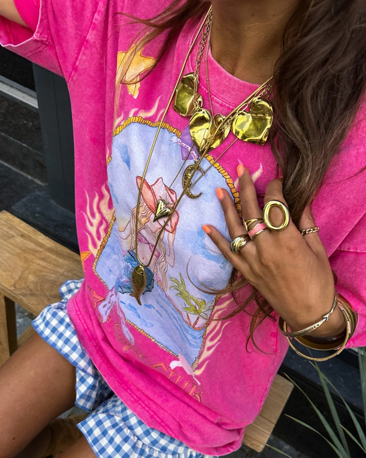 Mermaid T-Shirt Roze
