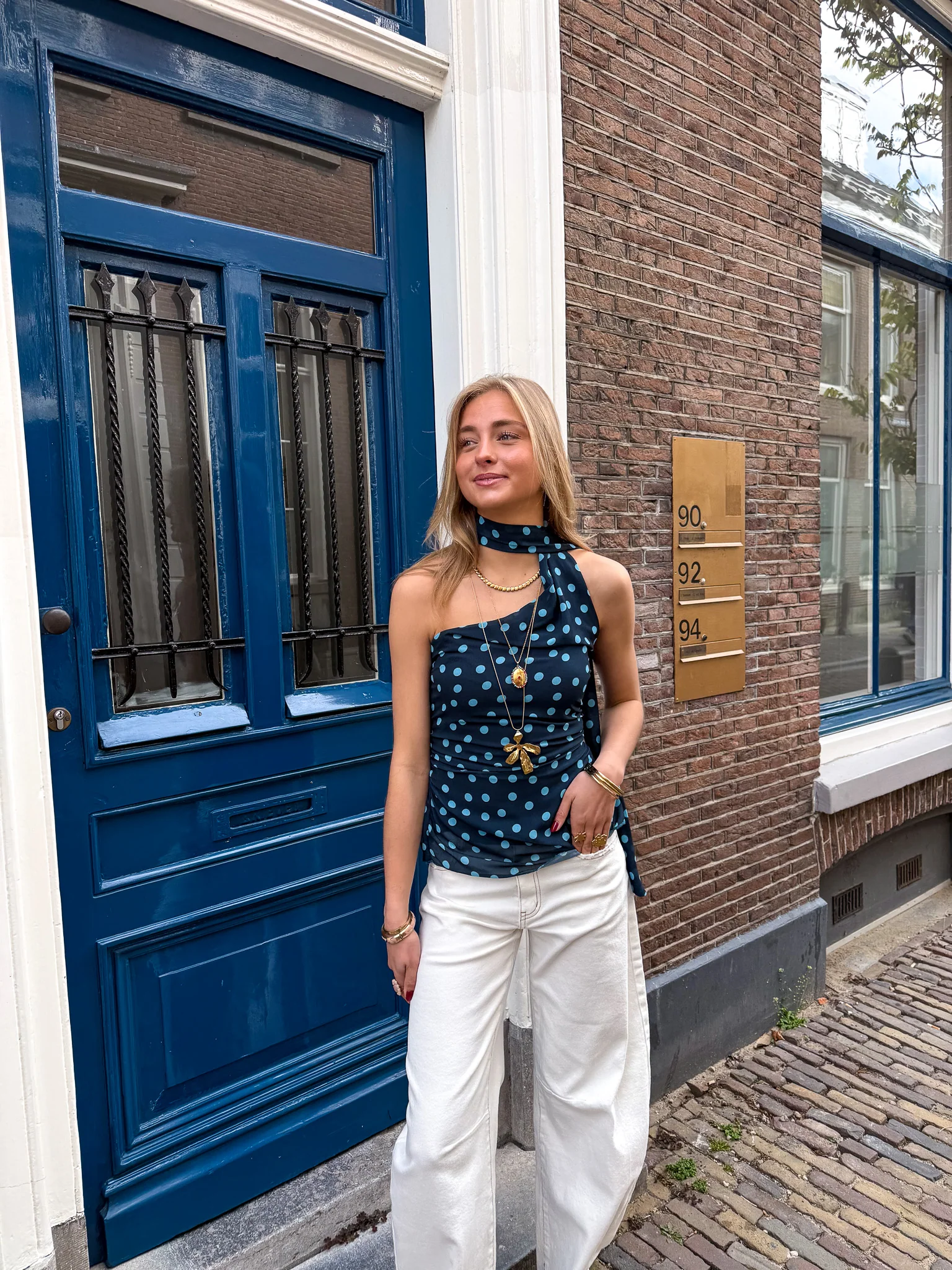 Misha Stippen Top Aqua - Image 8