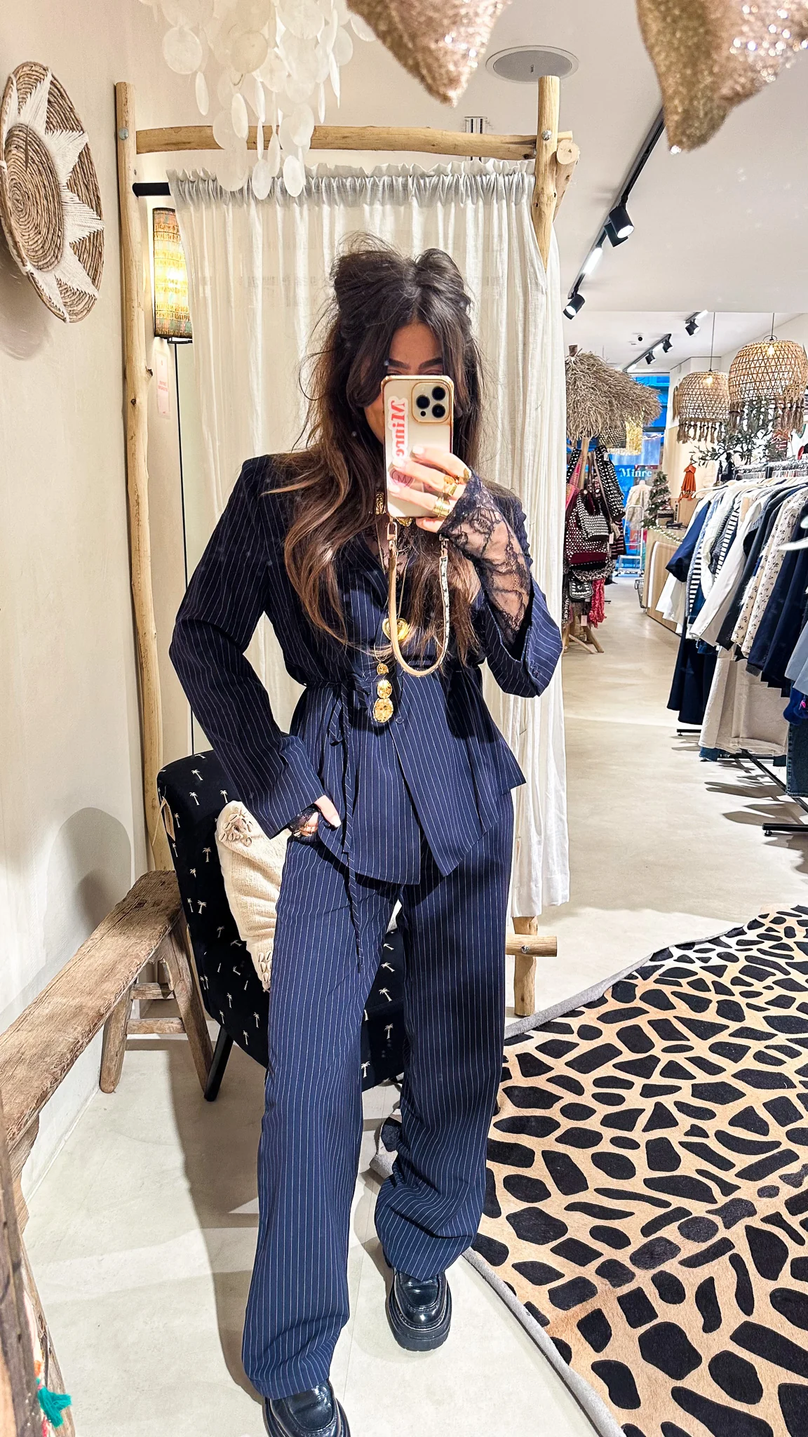 Mist Blazer Navy Gestreept - Image 4