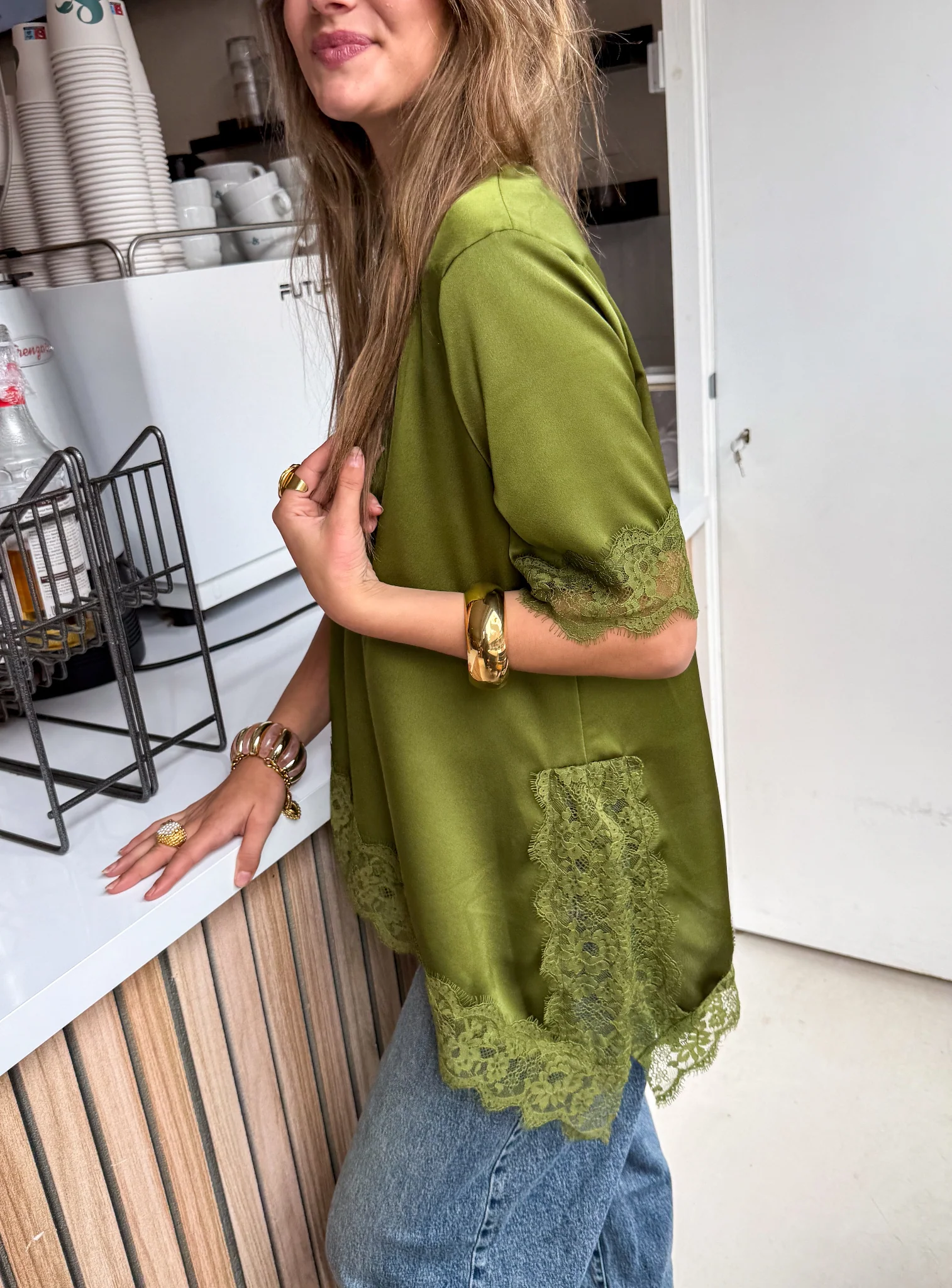 Misty Lace Top Groen - Image 3