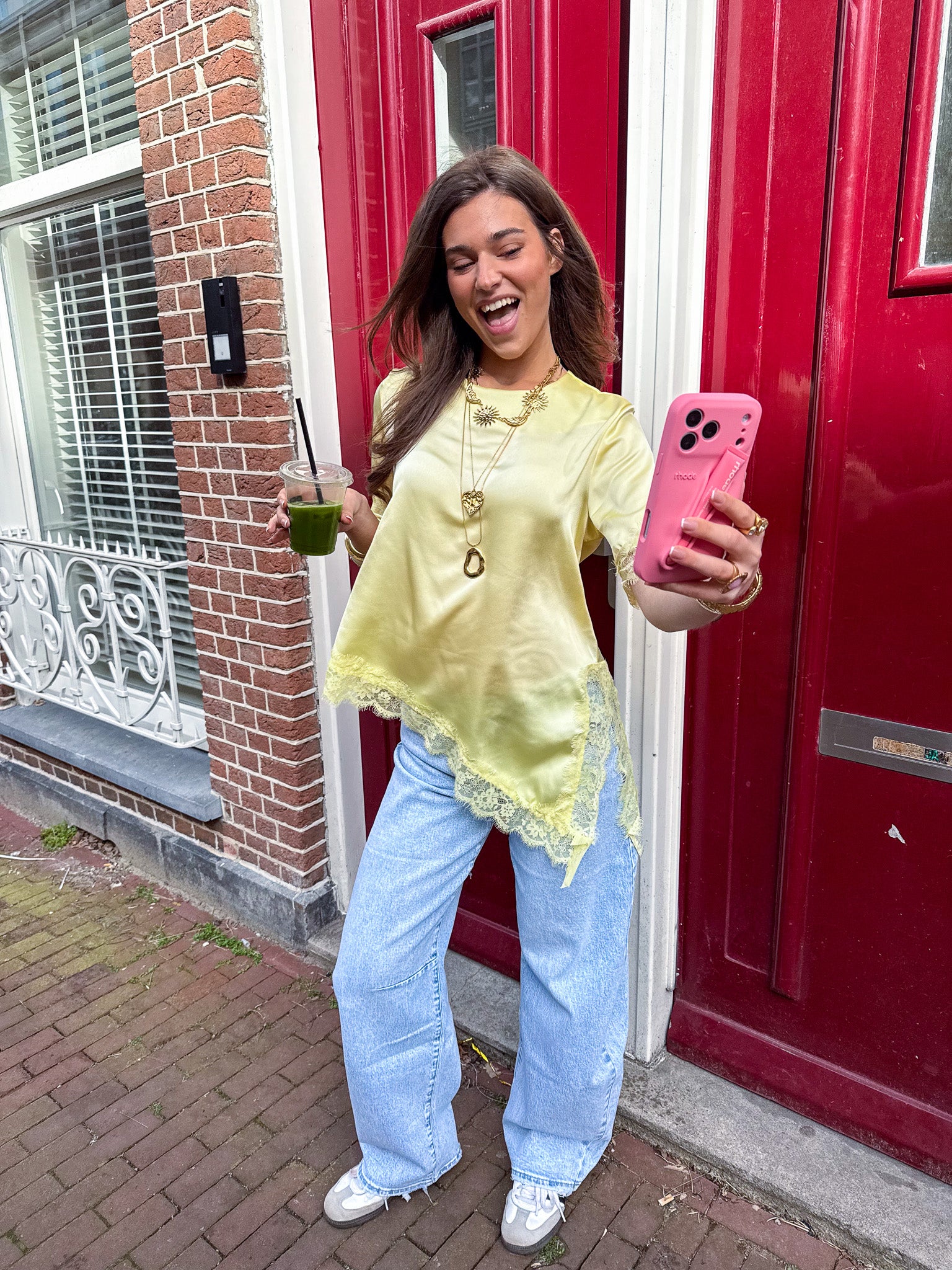 Misty Lace Top Geel - Image 3