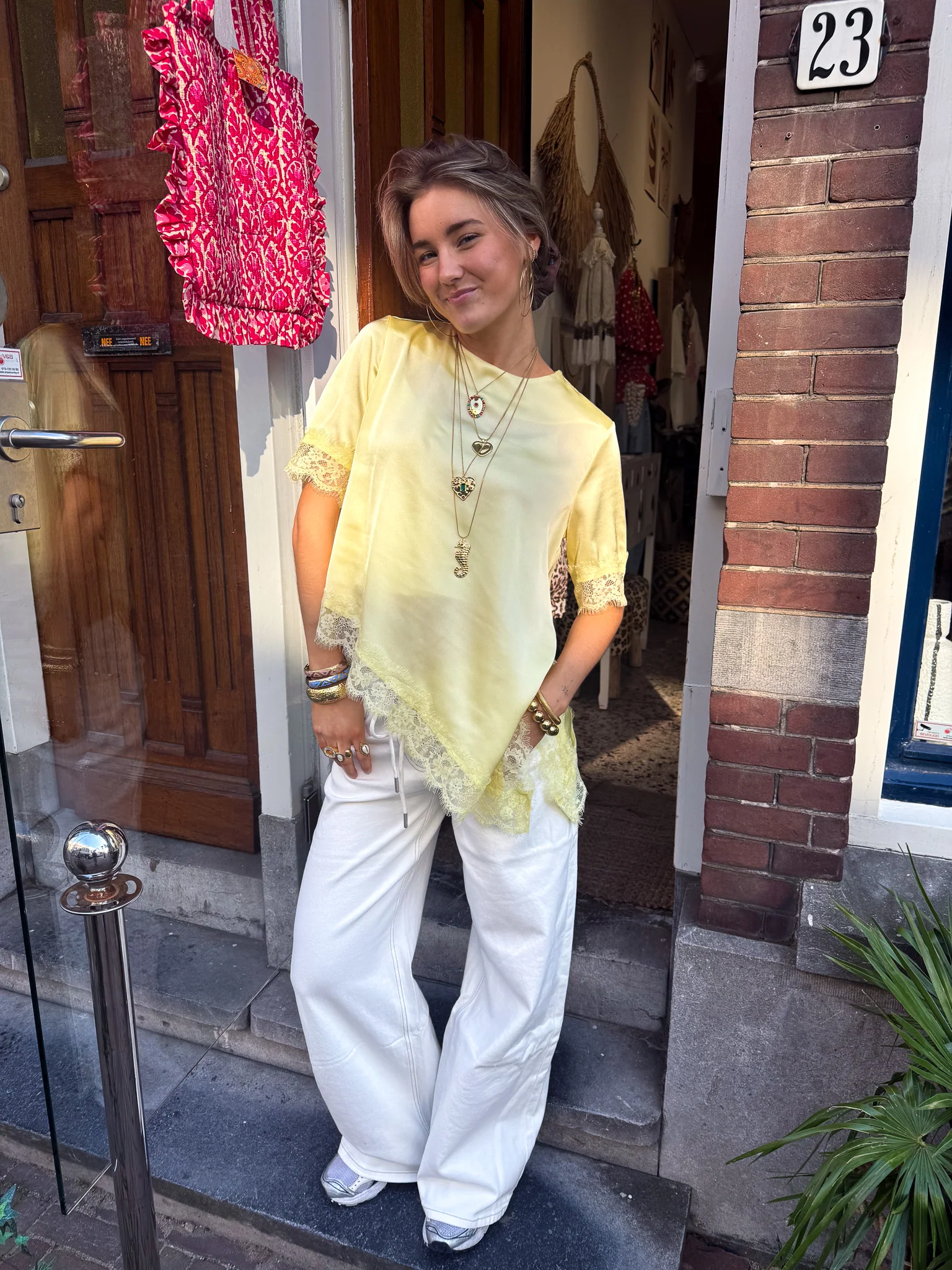 Misty Lace Top Geel - Image 4
