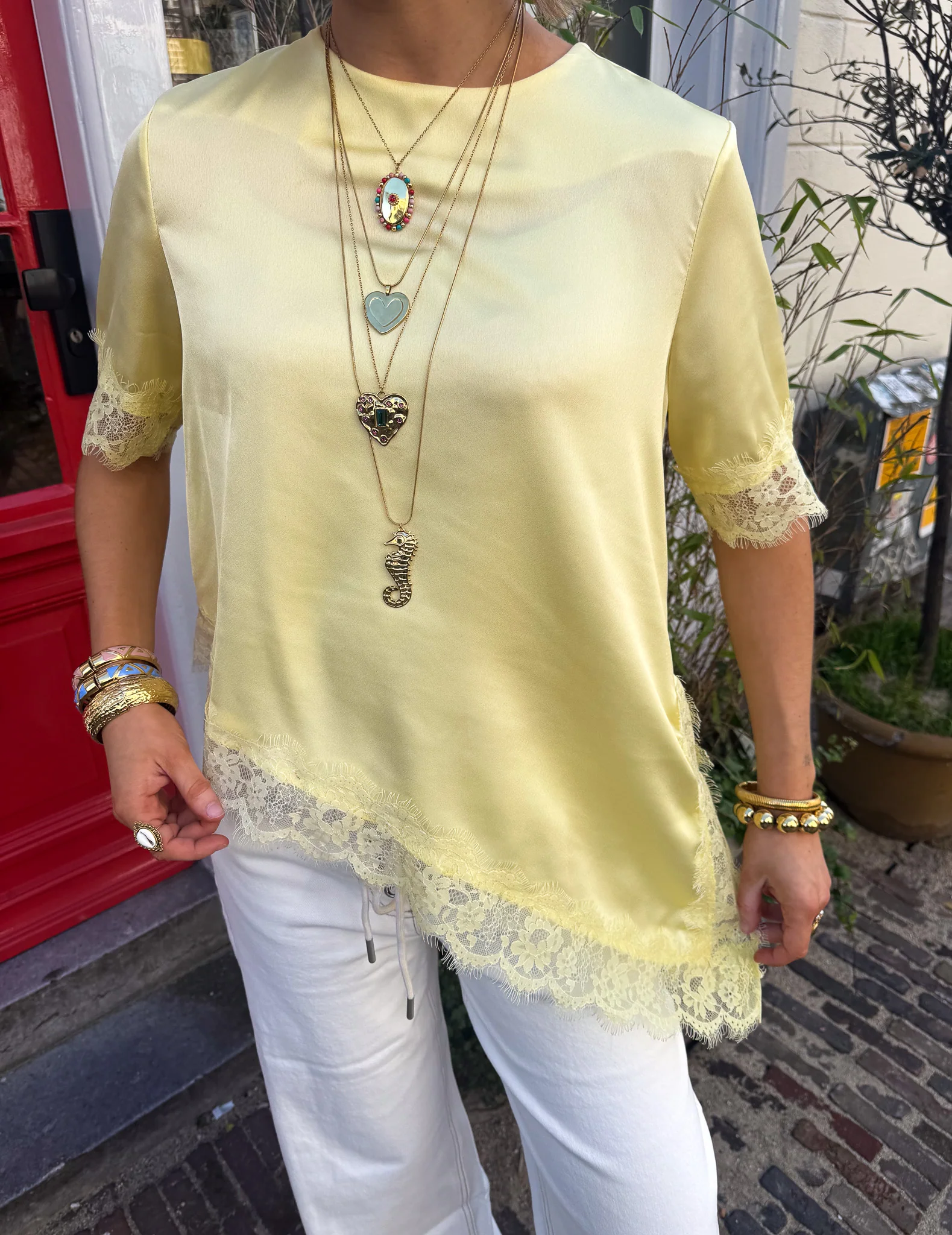 Misty Lace Top Geel - Image 6