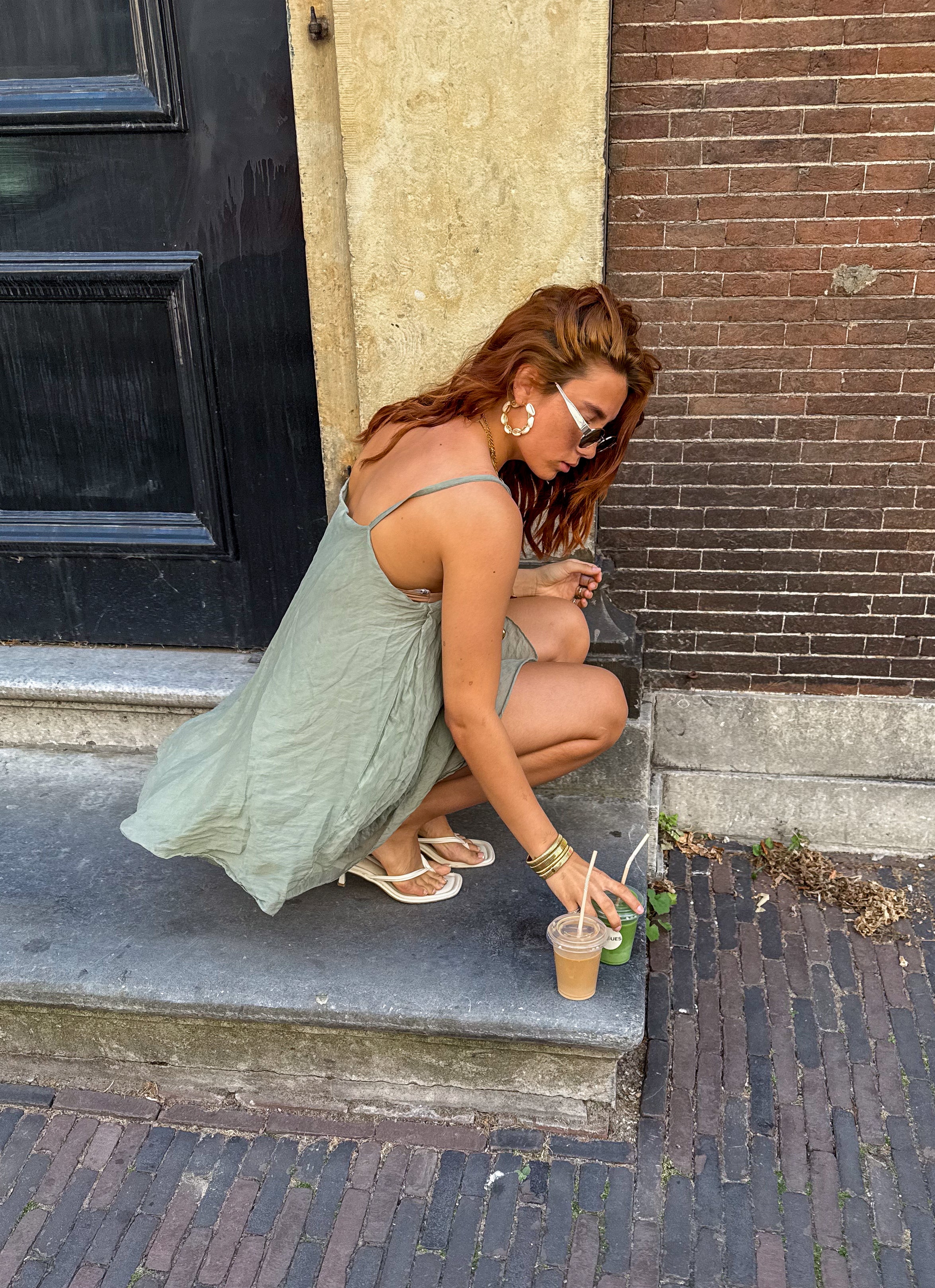 Miu Jurk Olijf Groen - Image 4