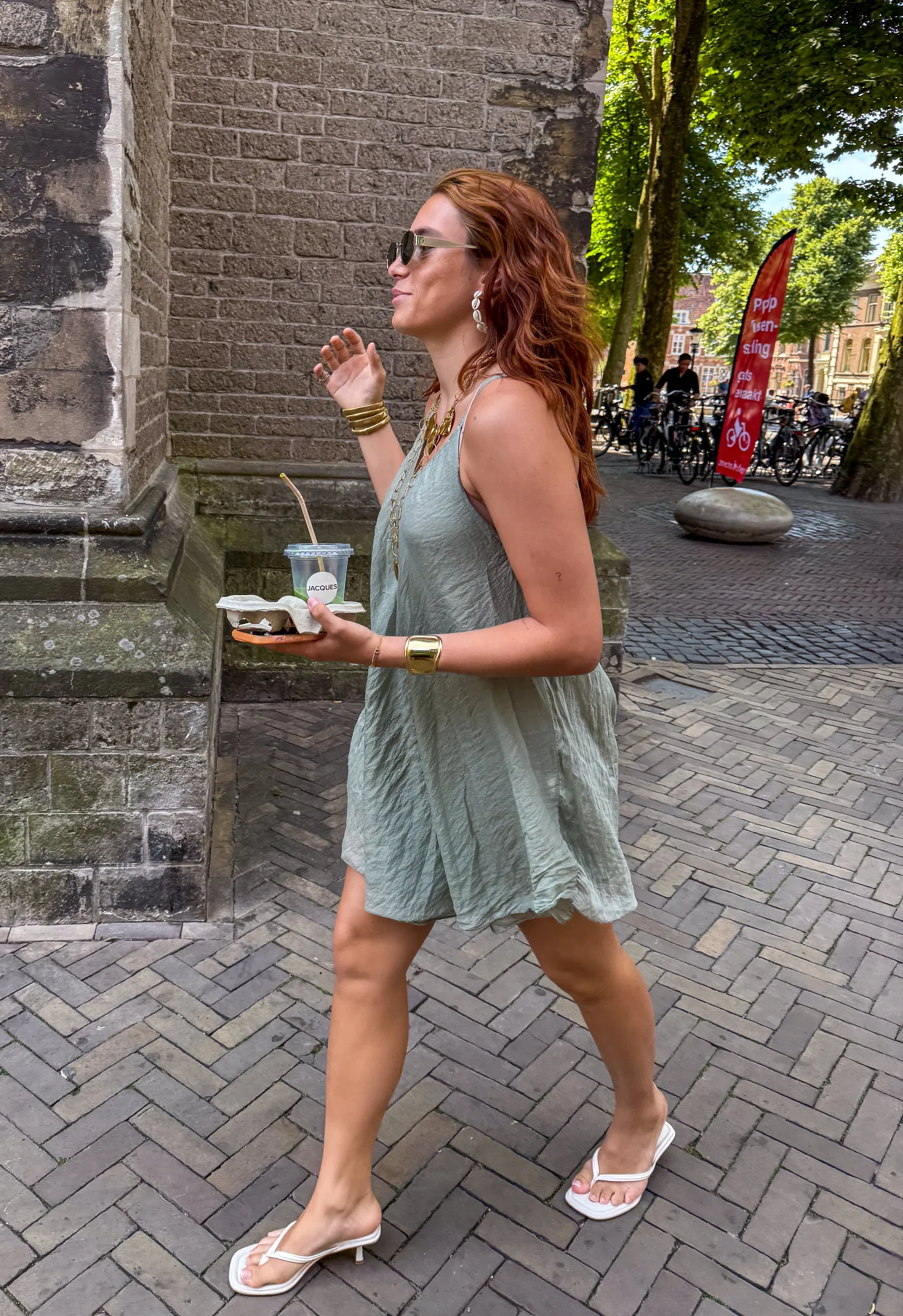 Miu Jurk Olijf Groen - Image 7