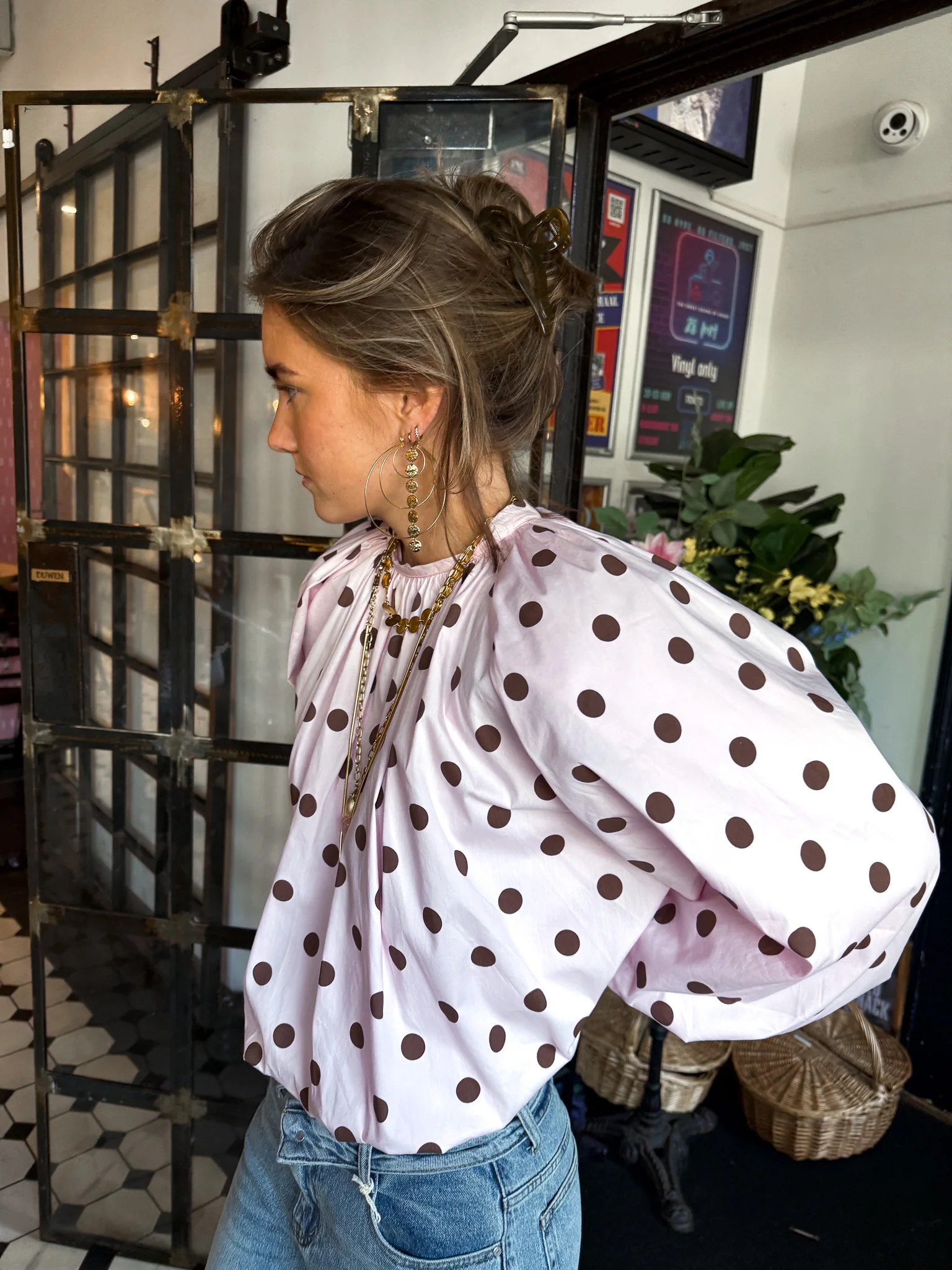 Mona Stippen Top Roze - Image 2