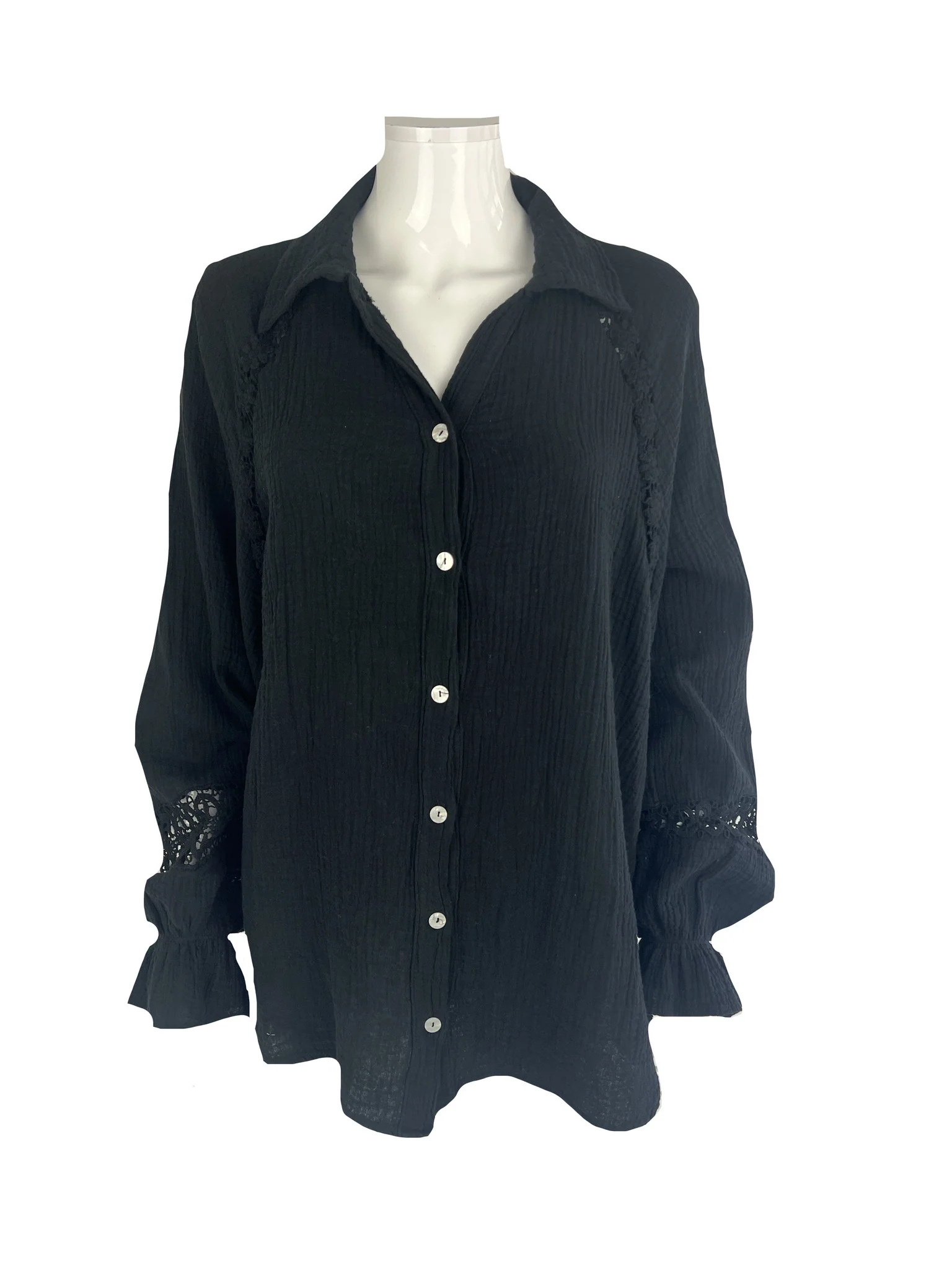 Montana Blouse Zwart - Image 4