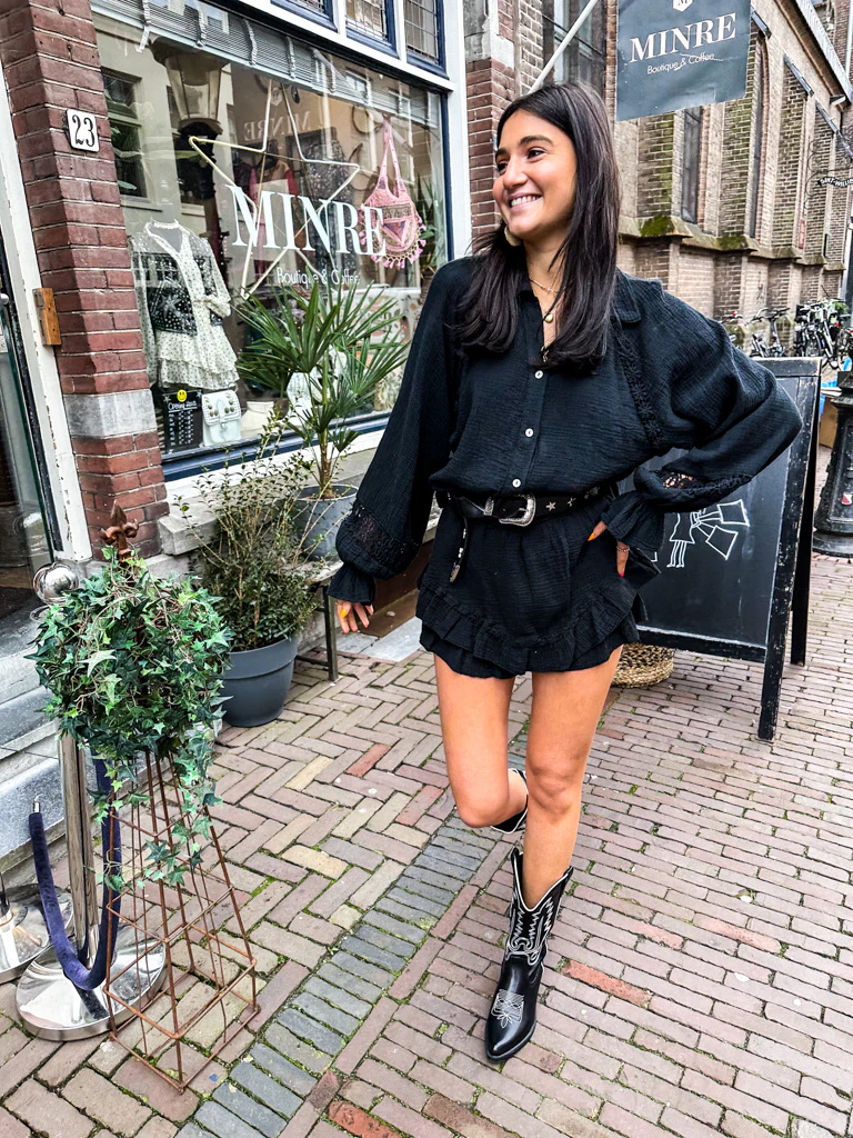 Montana Blouse Zwart - Image 7