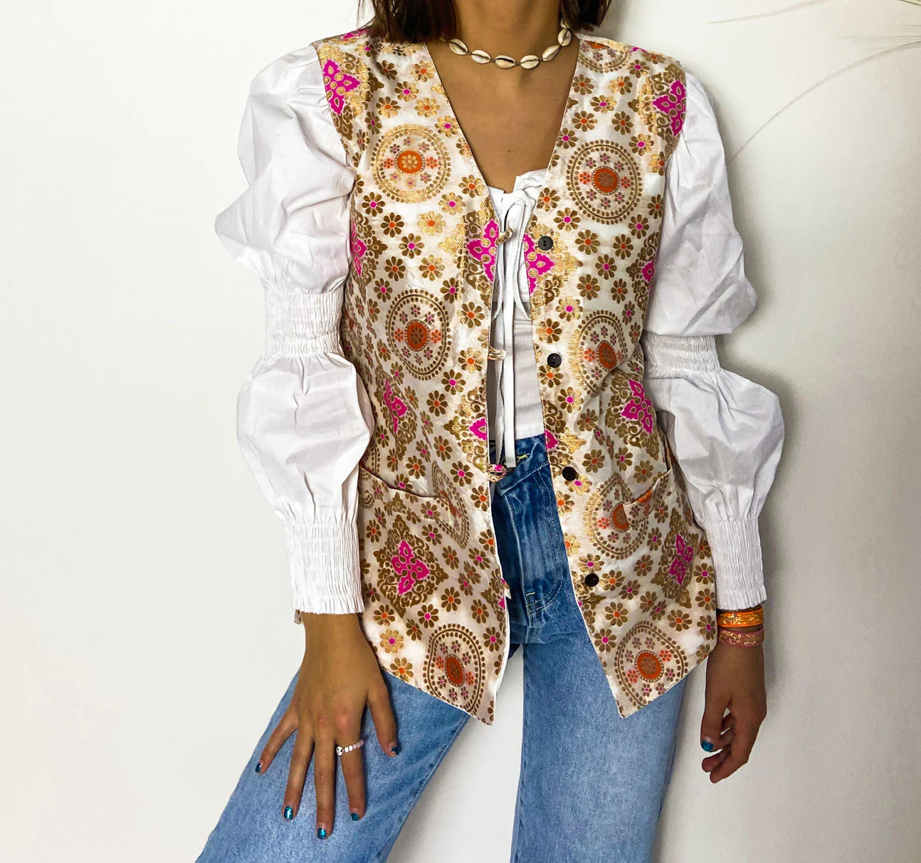 Moonchild Gilet Ecru - Image 5