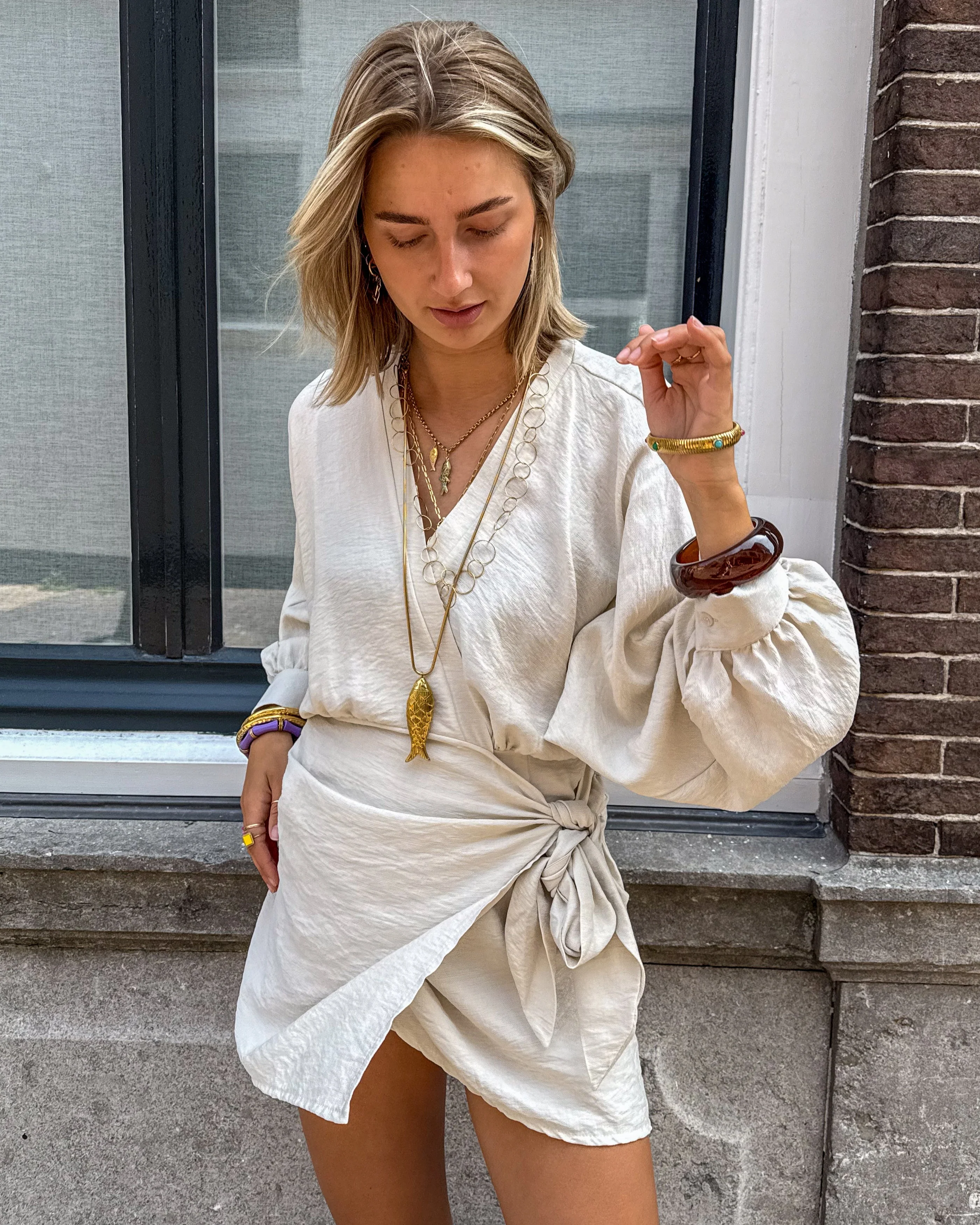 Nala Jurk Zandkleur