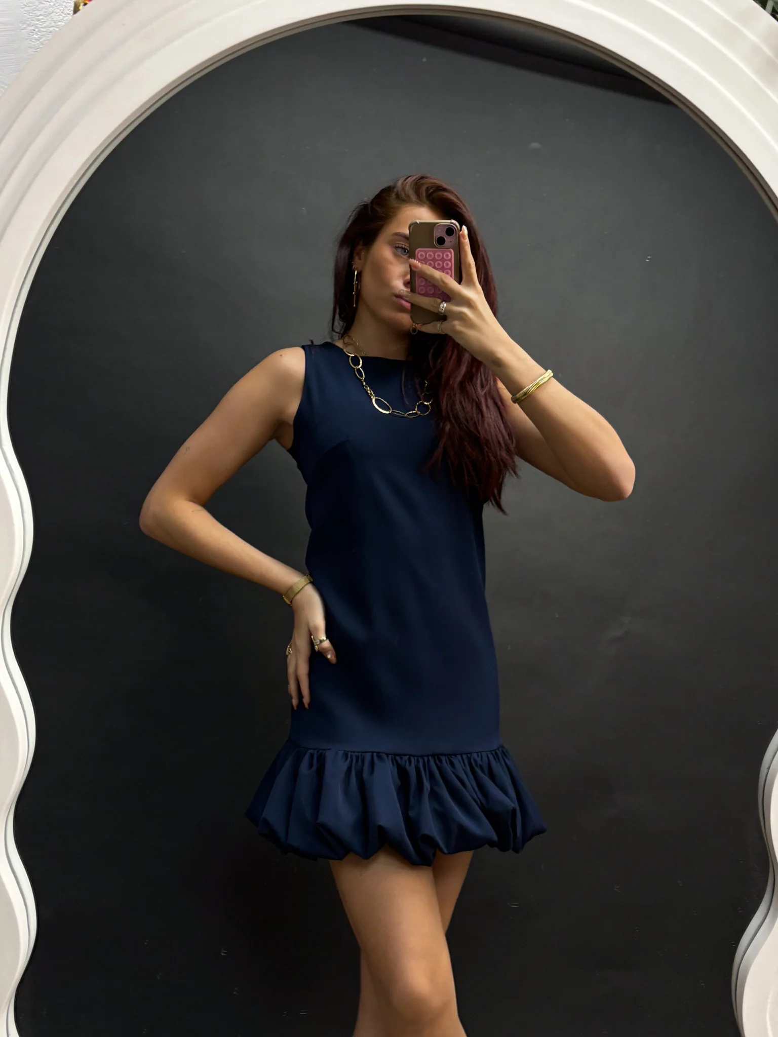 Nightfall Jurk Navy - Image 3