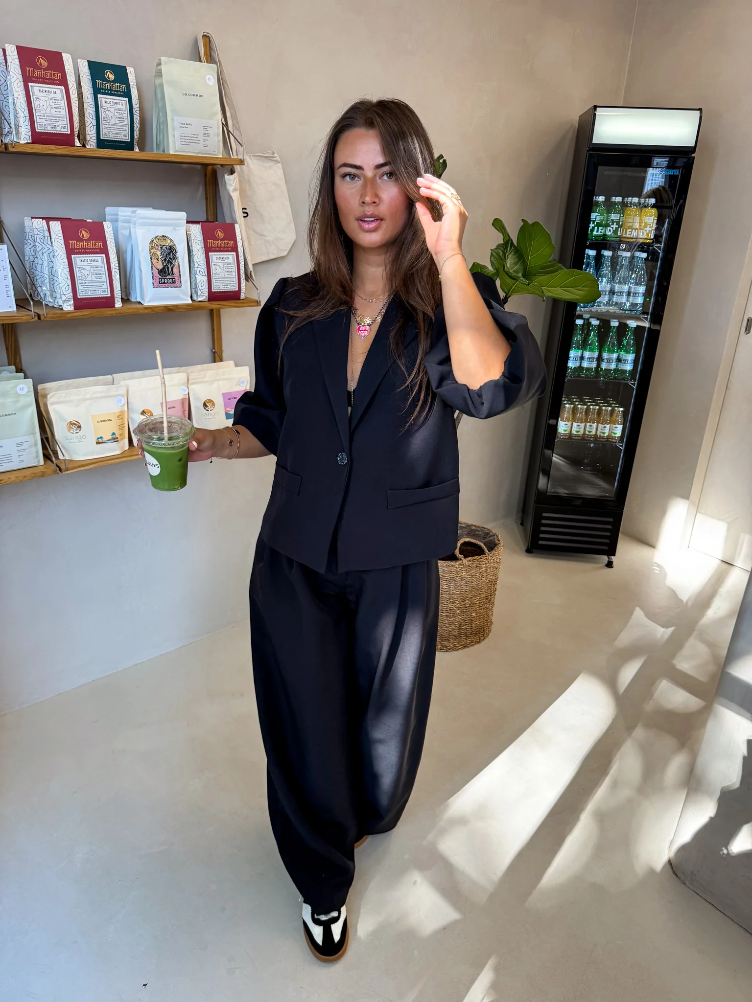 Nora Korte Mouwen Blazer Zwart - Image 6