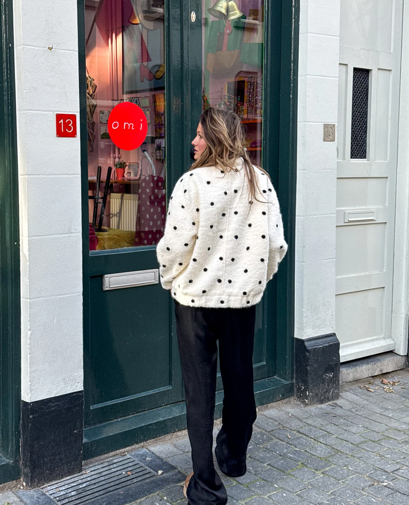 Ollie Dots Jacket Wit - Image 8