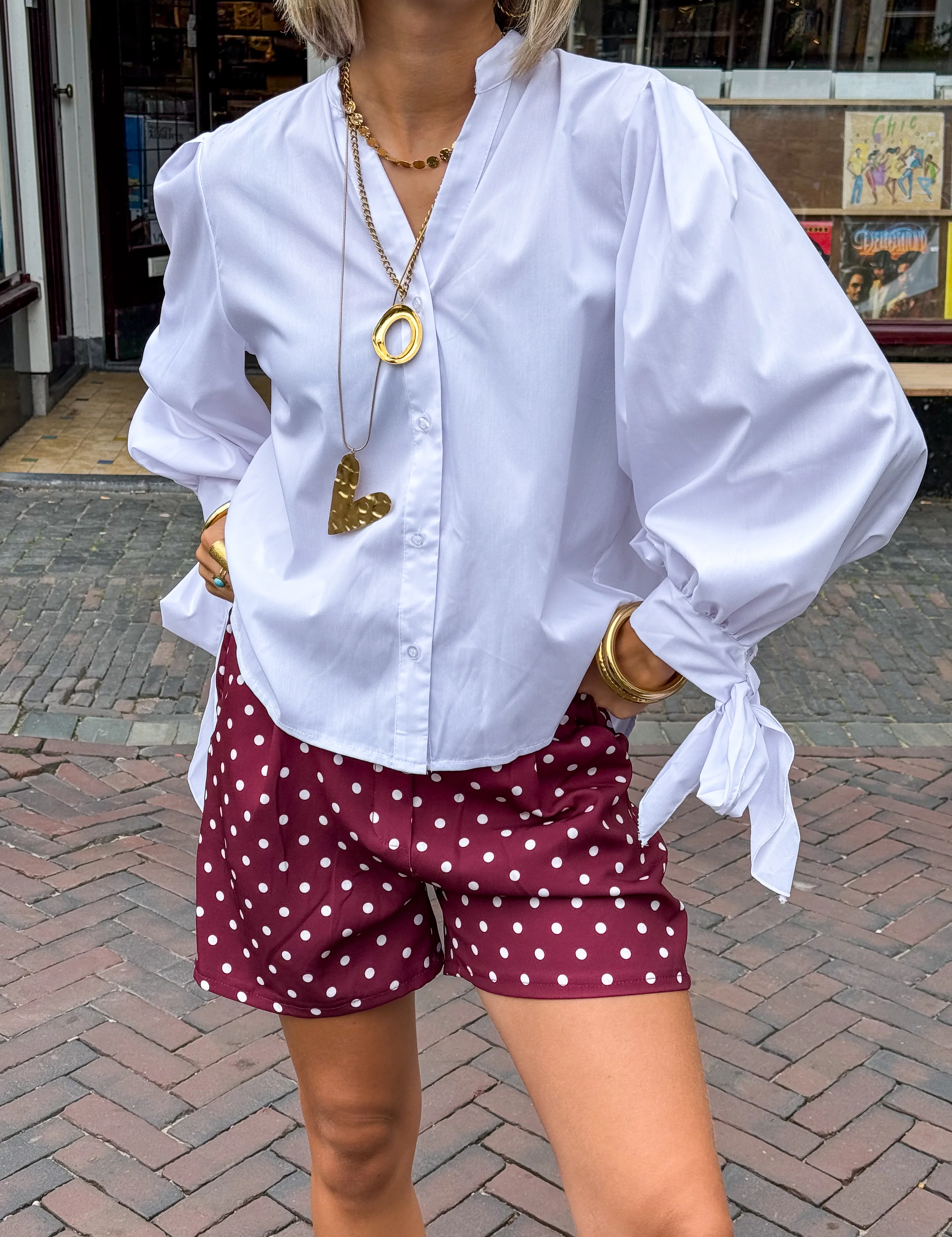 Pom Dots Short Bordeaux - Image 2