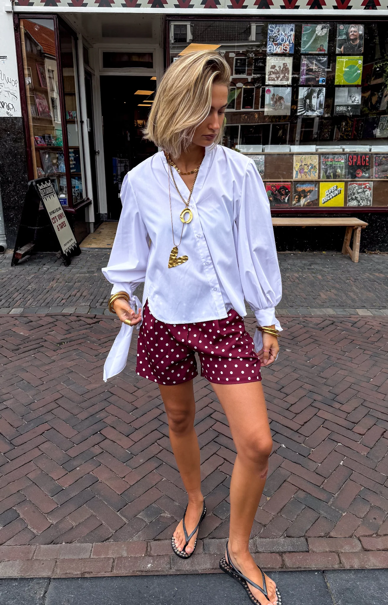 Pom Dots Short Bordeaux - Image 6