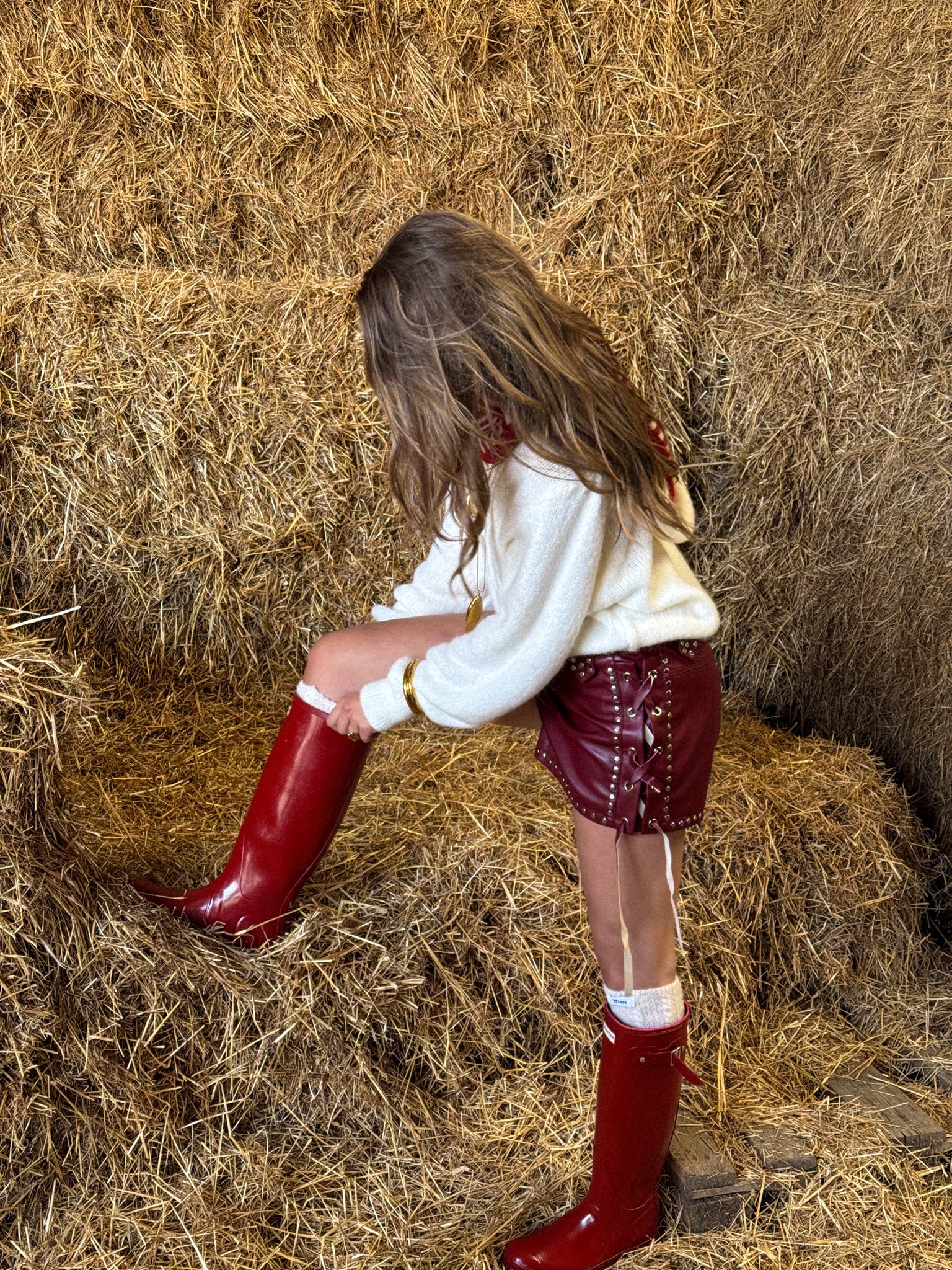 Rebel Shorts Bordeaux Rood - Image 4