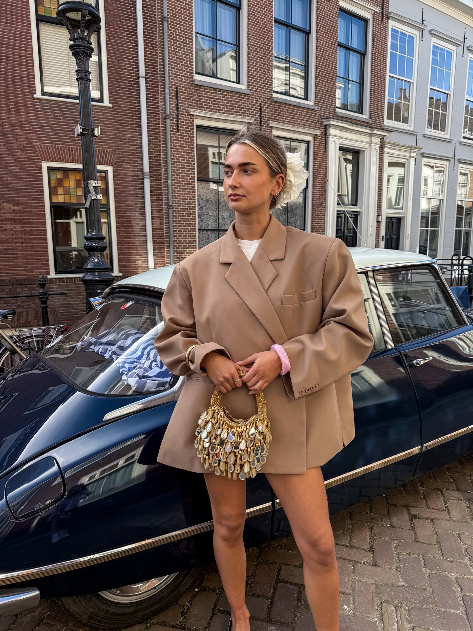 Saint Oversized Blazer Camel - Image 6