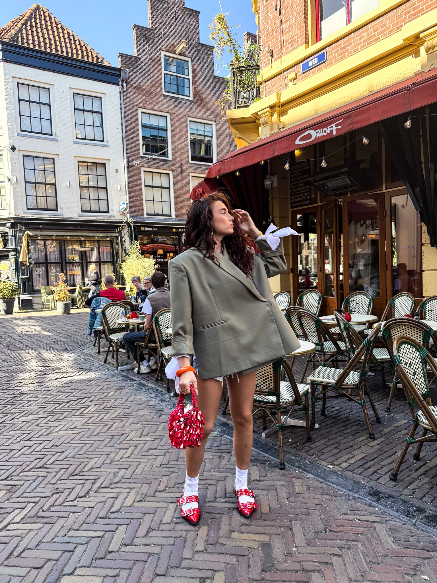 Saint Oversized Blazer Army Groen - Image 5