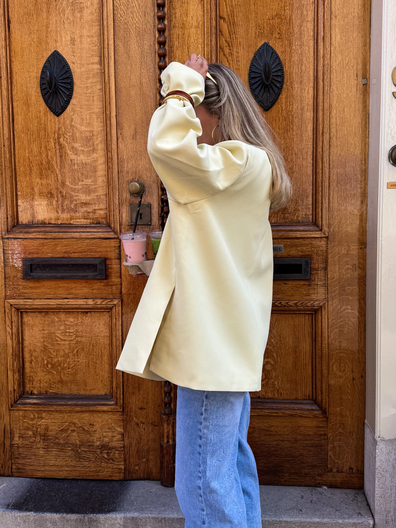 Saint Oversized Blazer Lichtgeel - Image 8