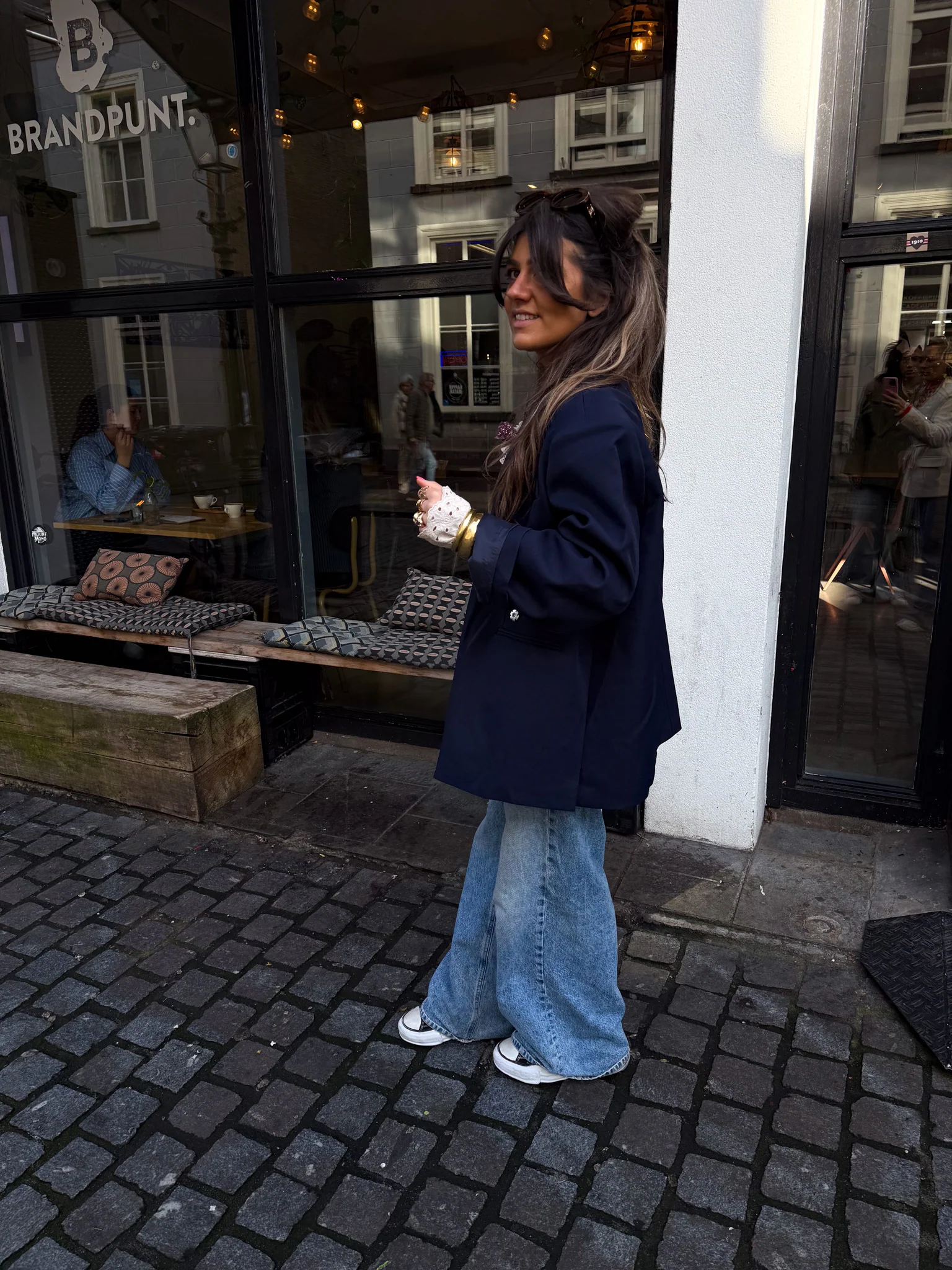 Saint Oversized Blazer Navy - Image 3