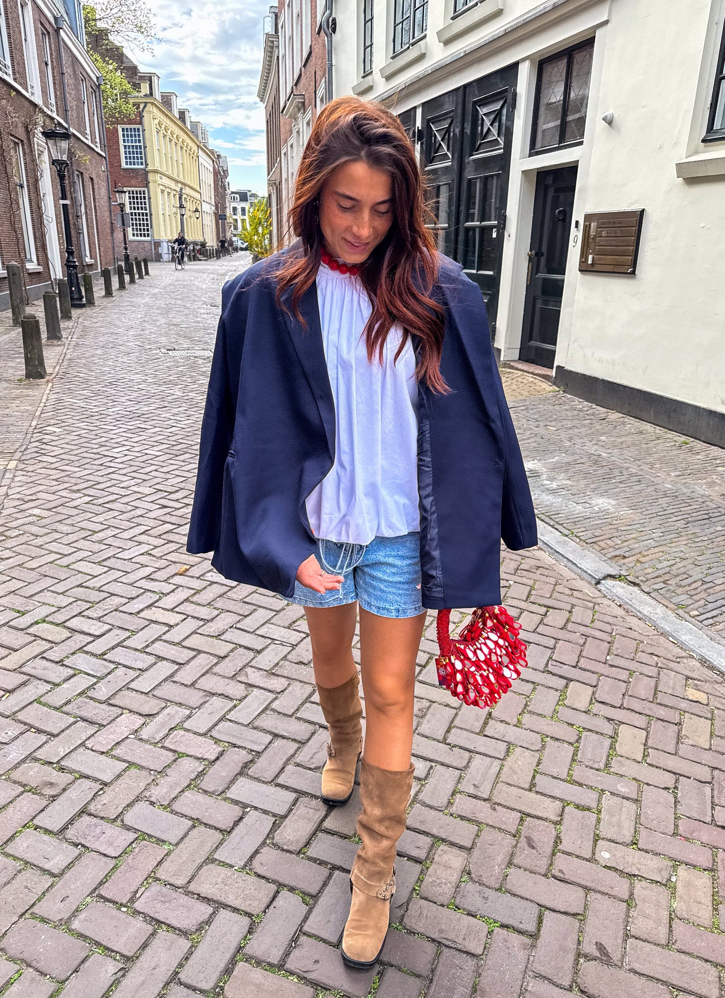 Saint Oversized Blazer Navy - Image 5