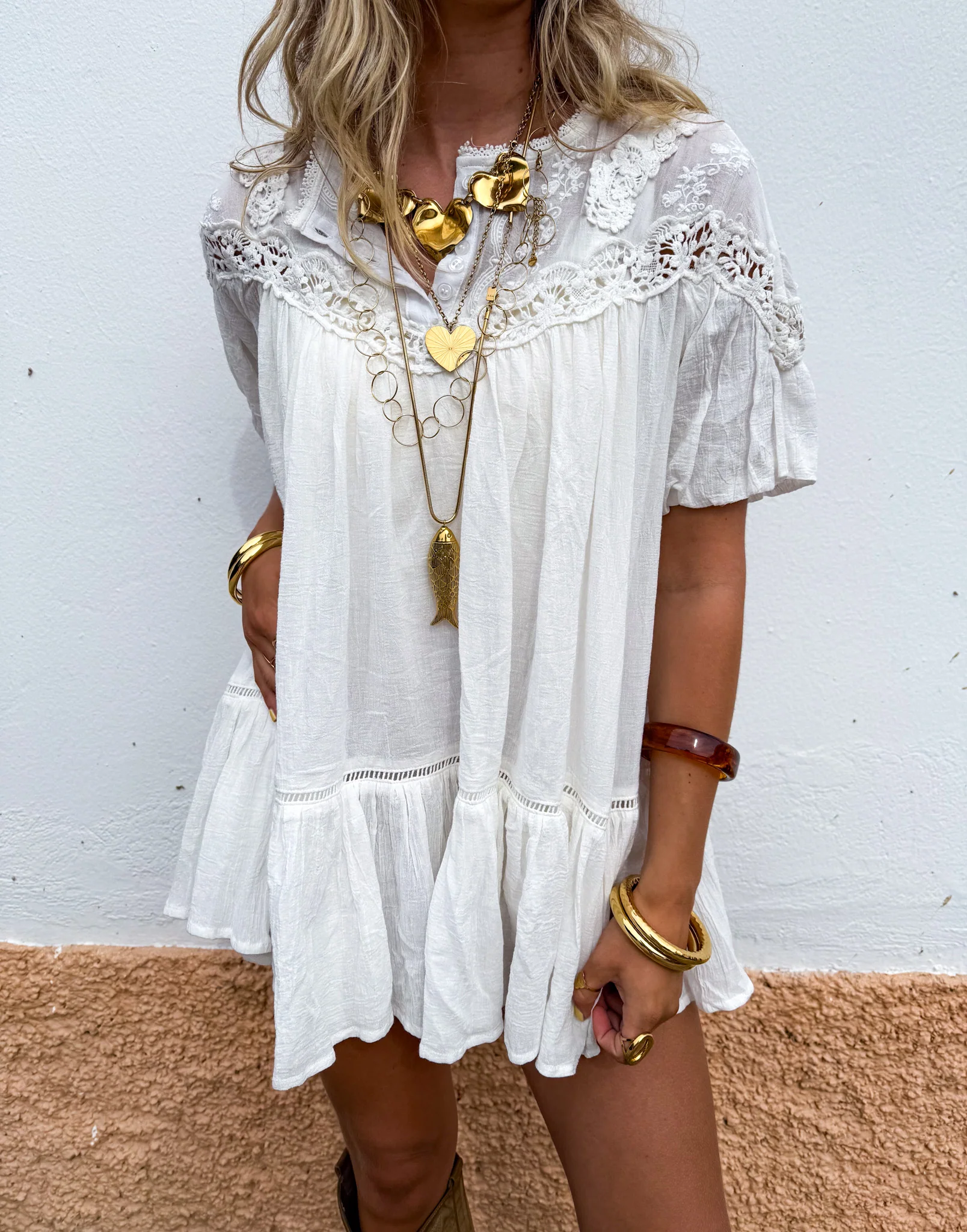 Salina Jurk Wit - petite - Image 8