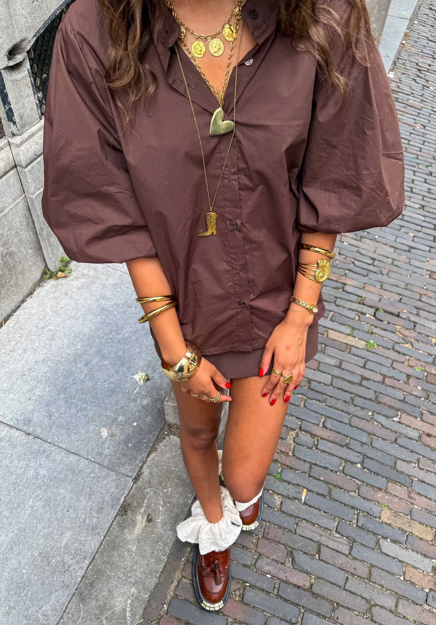 Sanne Blouse Bruin - Image 3