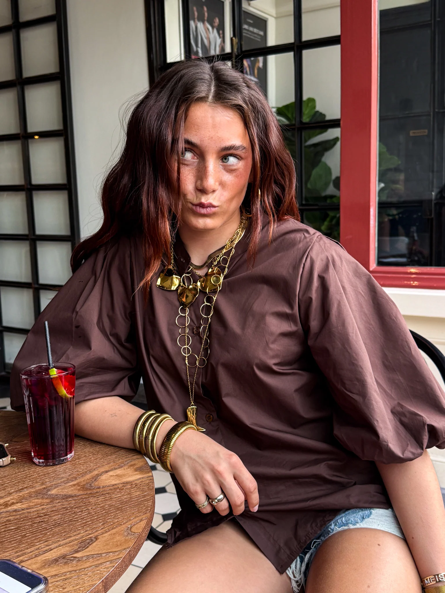 Sanne Blouse Bruin - Image 5