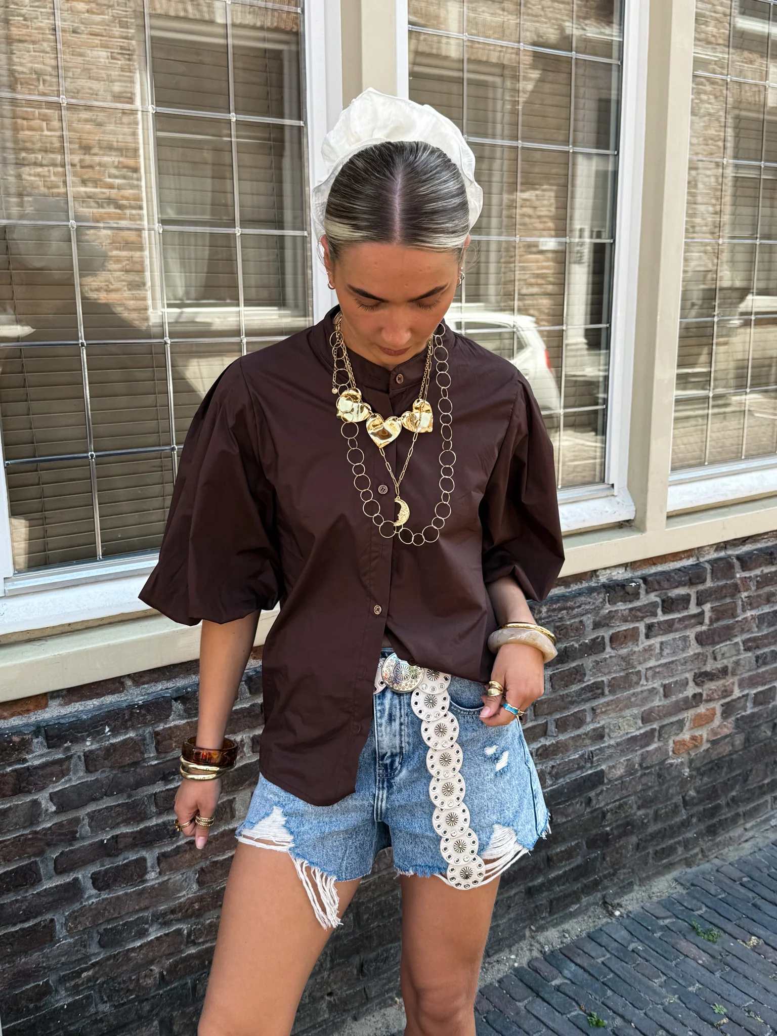Sanne Blouse Bruin - Image 7