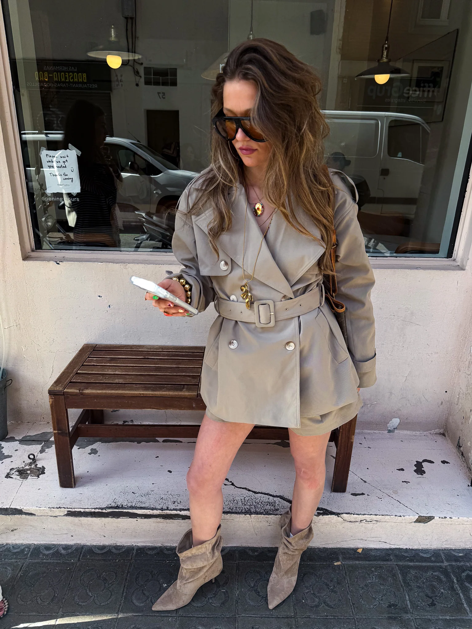 Scotty Trenchcoat Khaki - Image 2