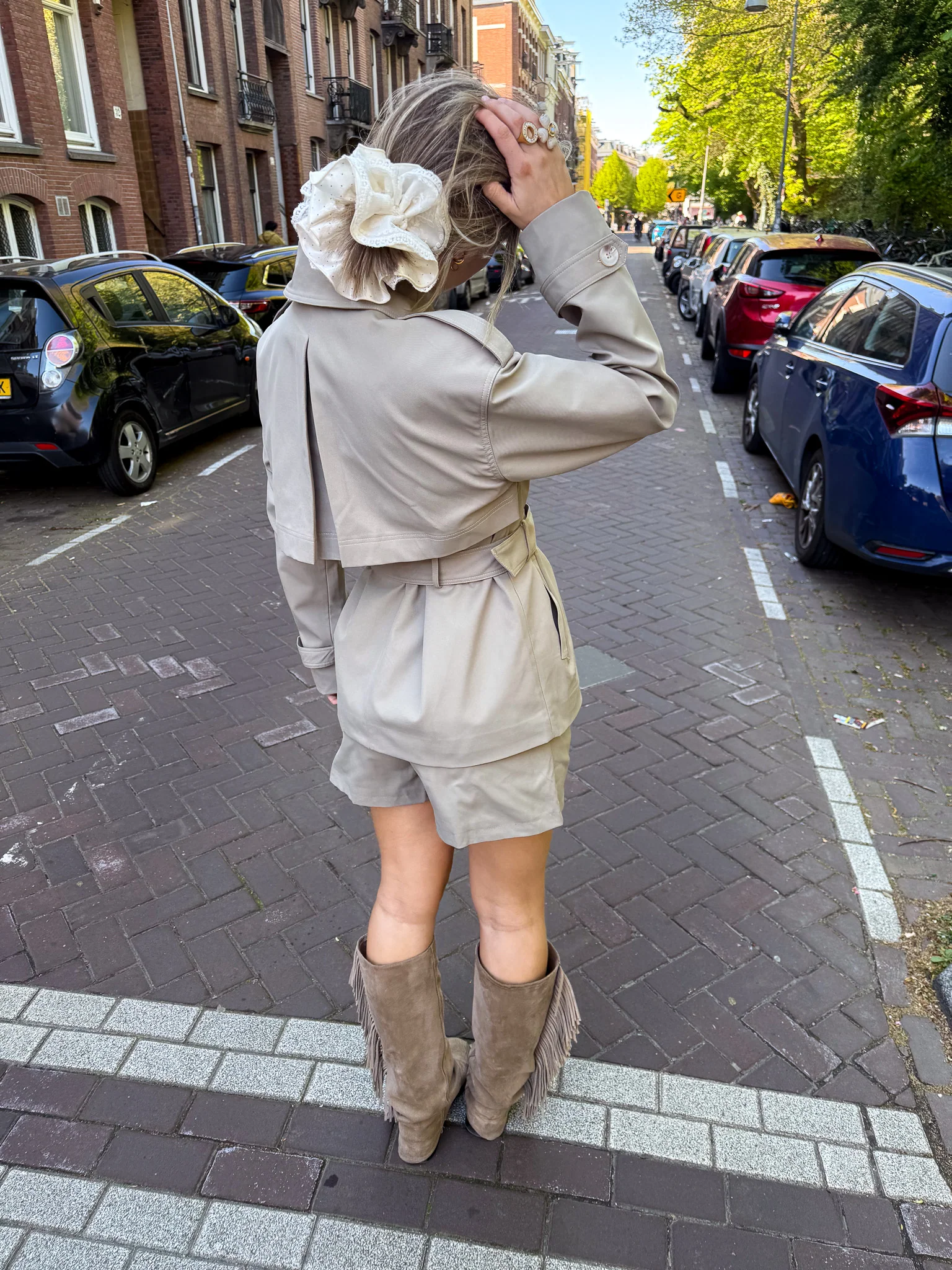 Scotty Trenchcoat Khaki - Image 3