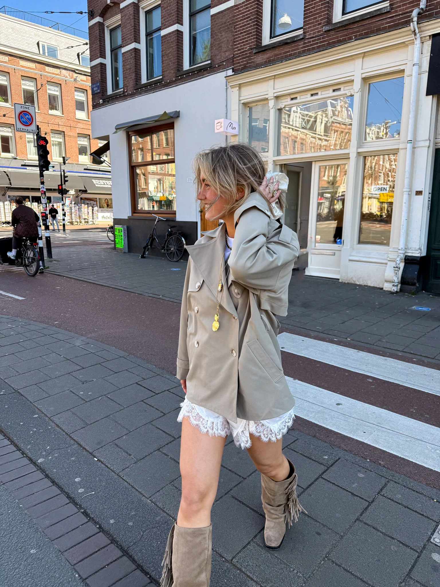 Scotty Trenchcoat Khaki - Image 4