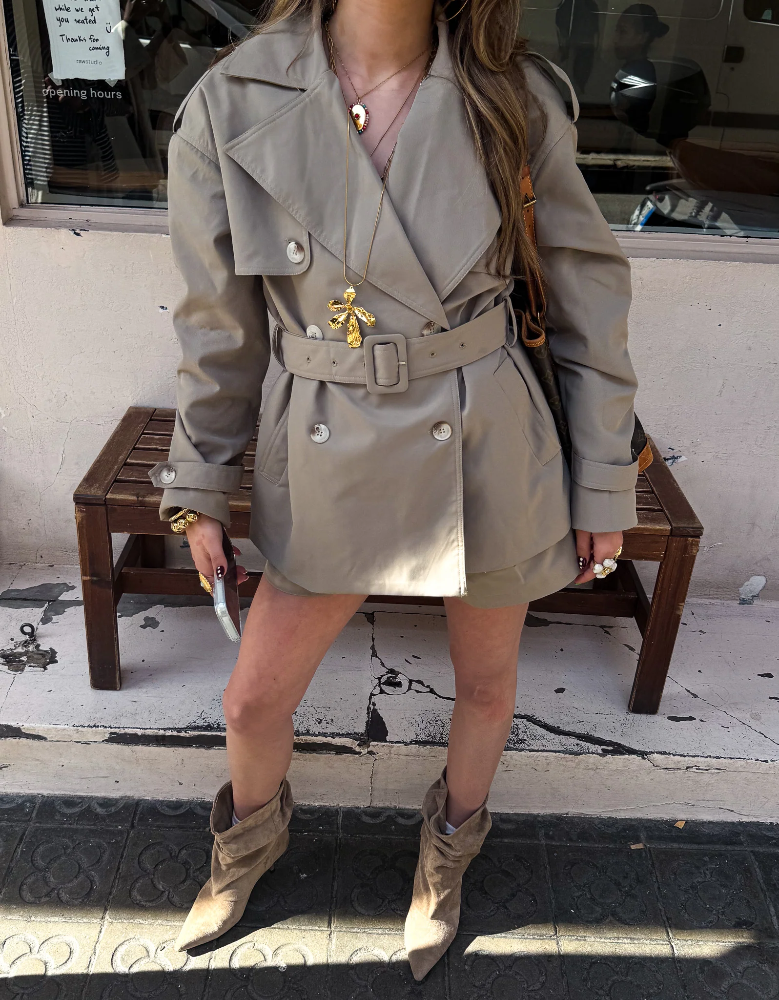 Scotty Trenchcoat Khaki - Image 5