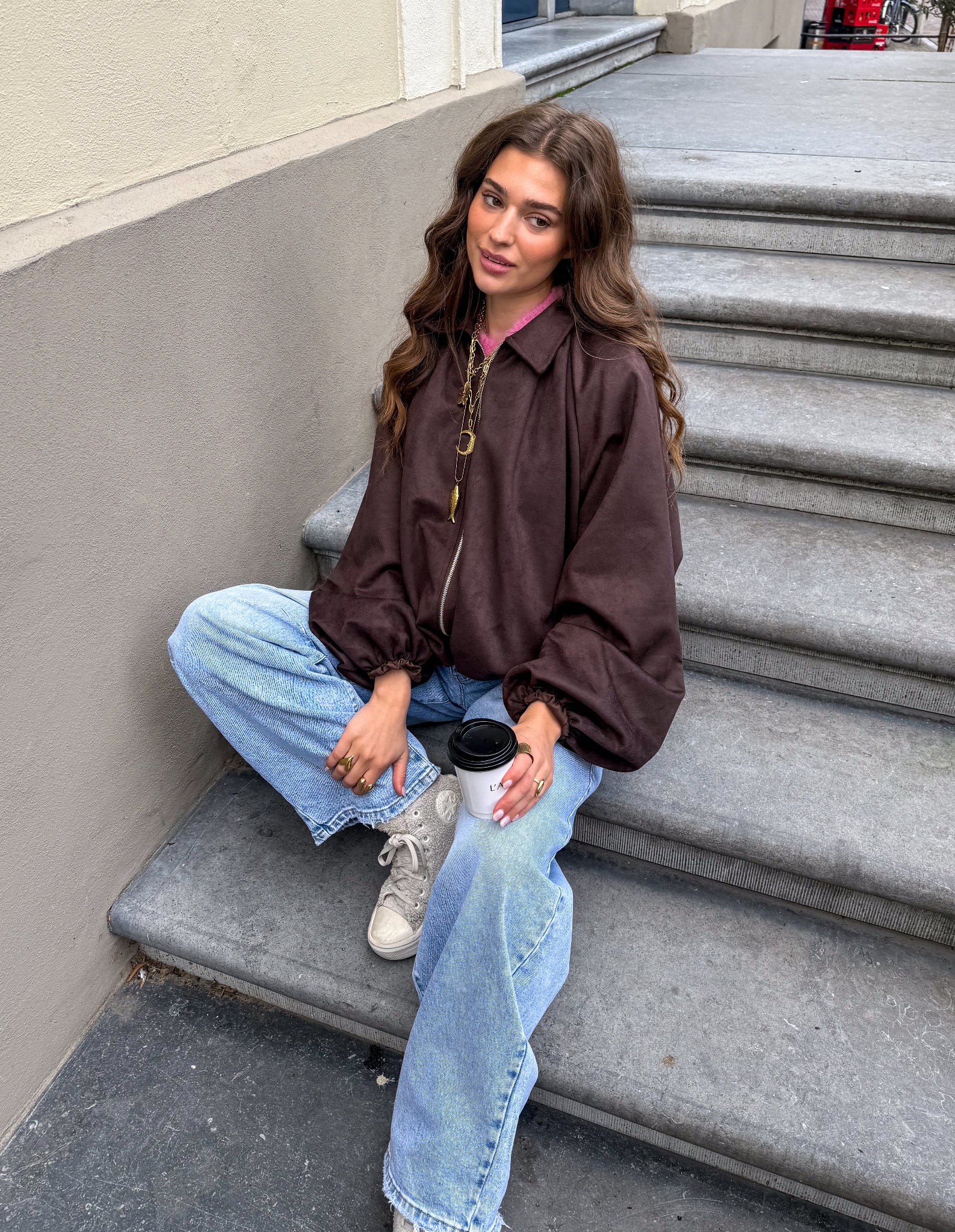Season Jacket Suede Bruin - Image 3