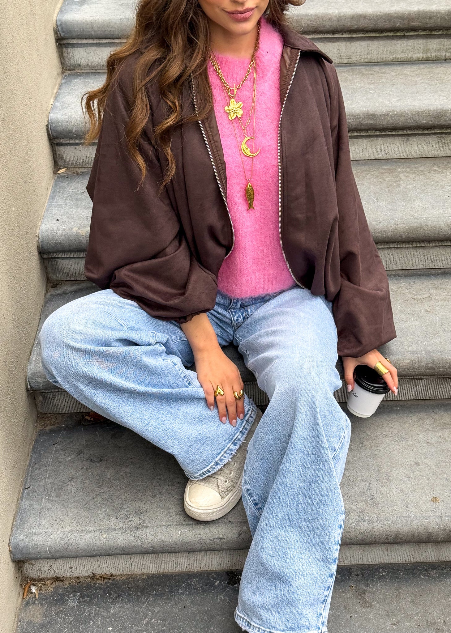 Season Jacket Suede Bruin - Image 9