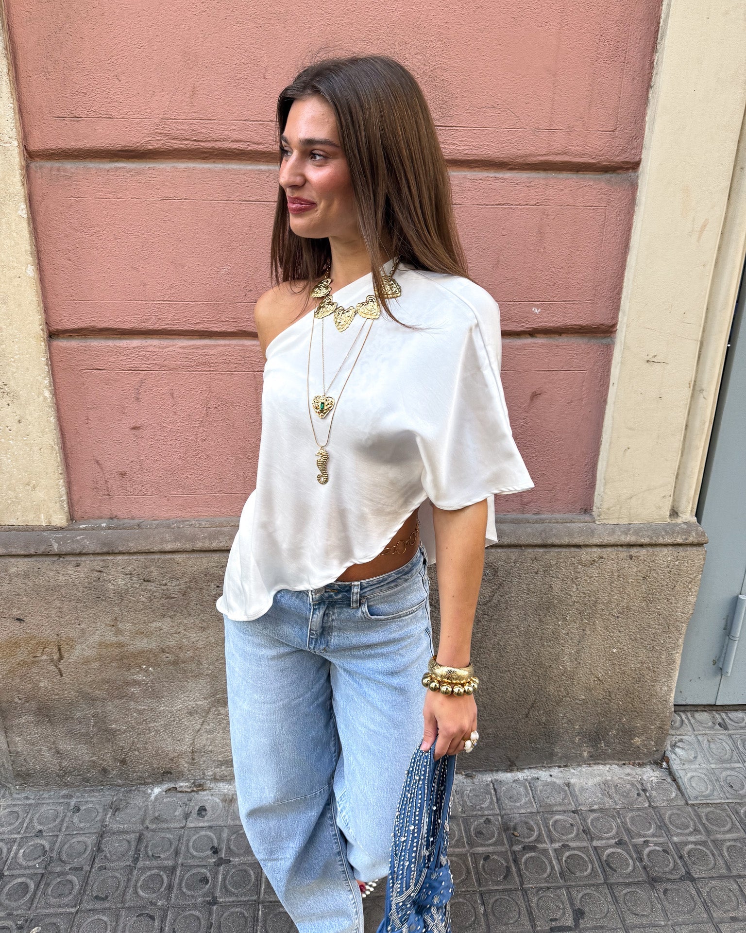 Sem One Shoulder Top Wit - Image 5
