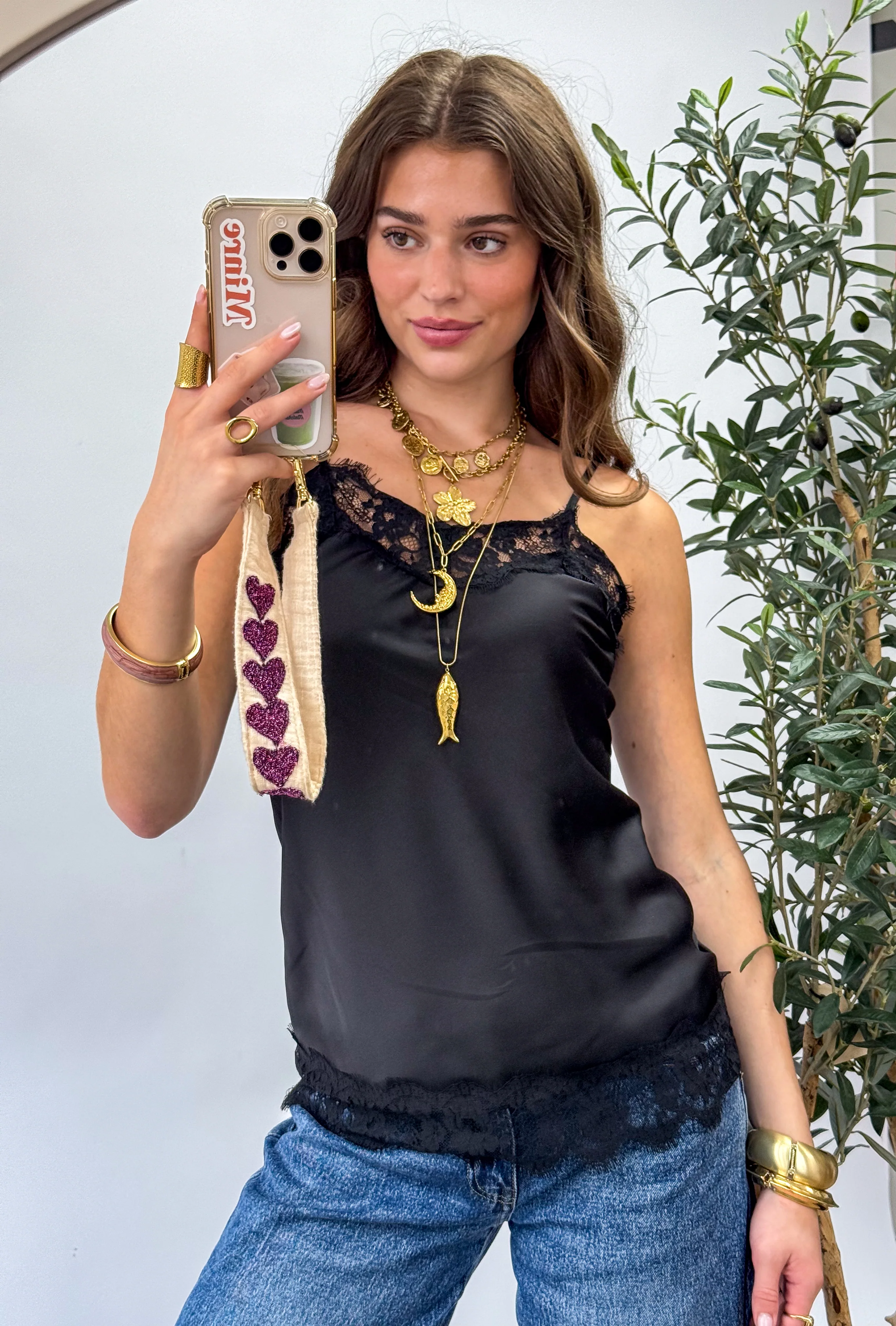 Sensa Lace Top Zwart - Image 5