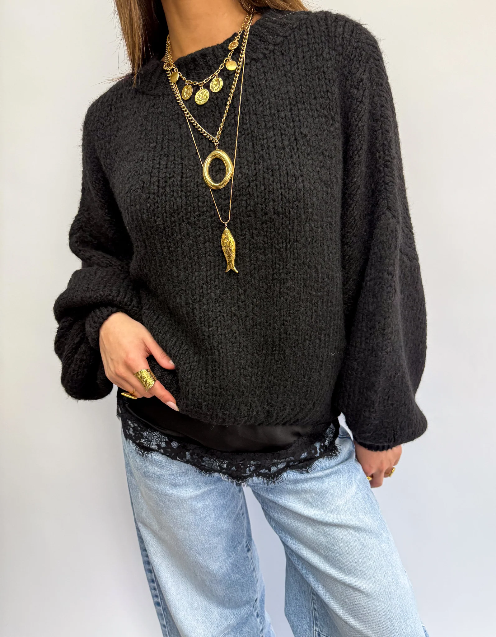 Sensa Lace Top Zwart - Image 6