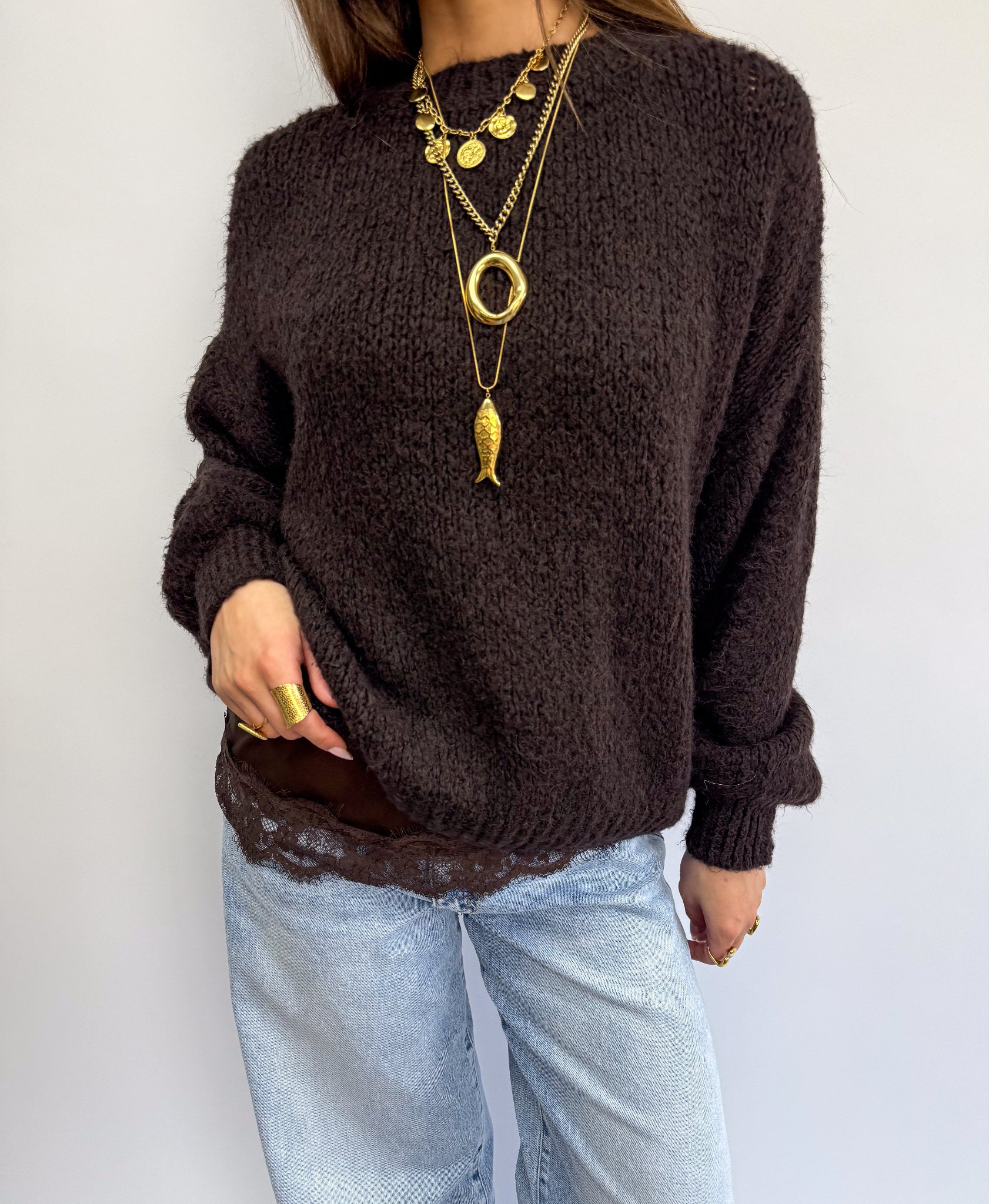 Sensa Lace Top Bruin - Image 3