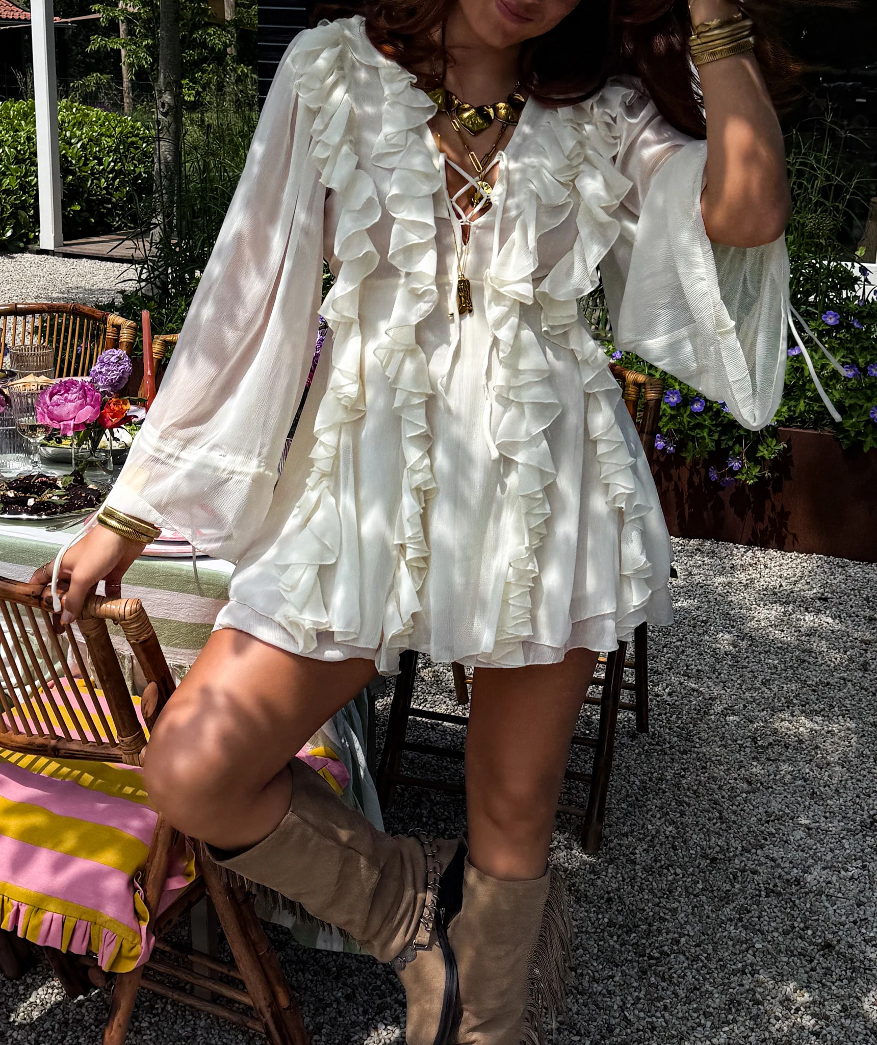 Sienna Jurk Creme - Image 3