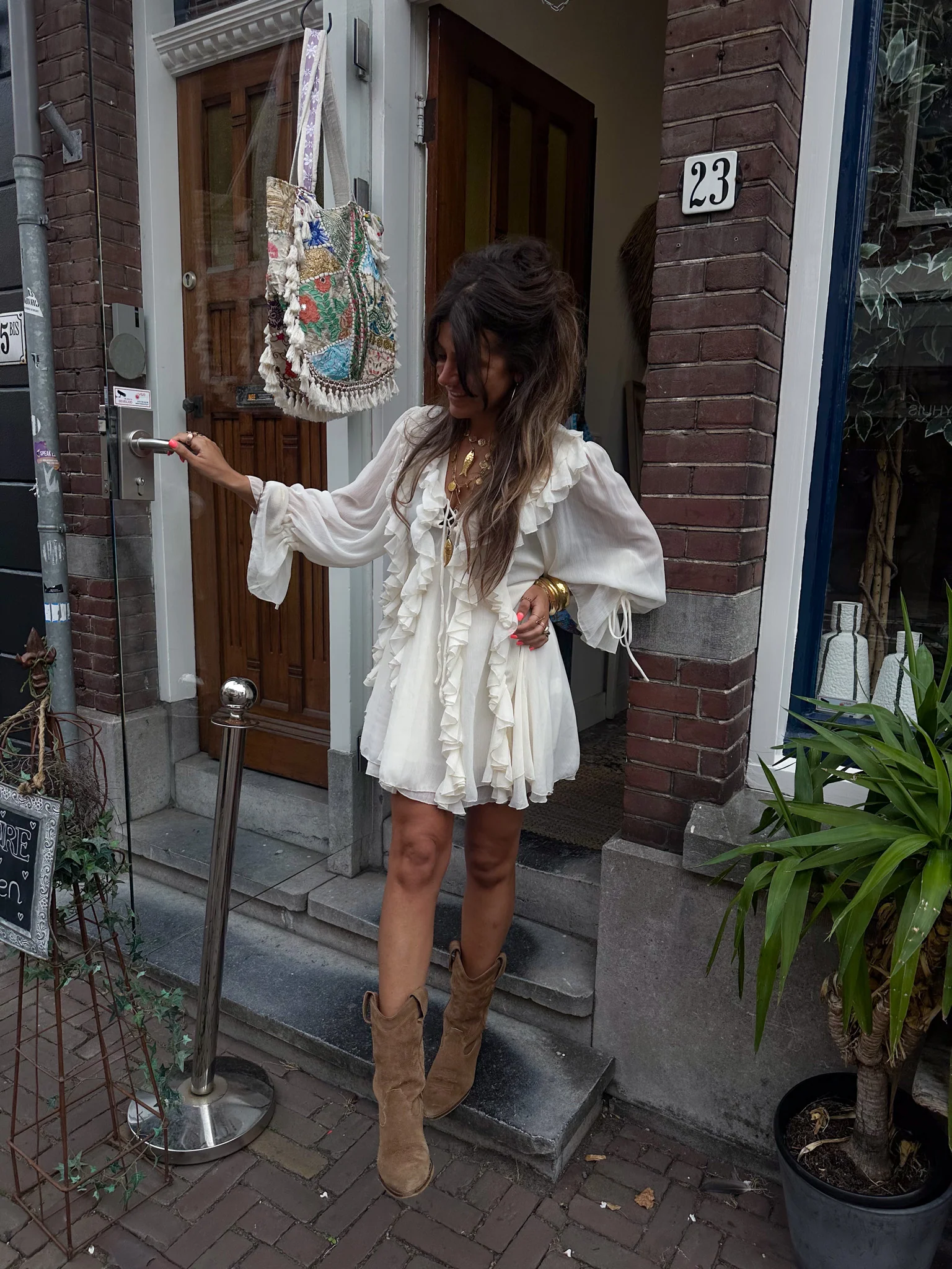 Sienna Jurk Creme - Image 6