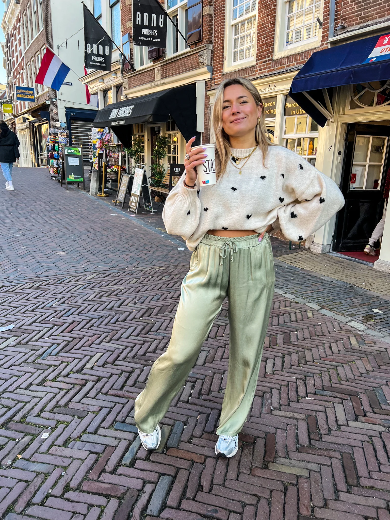 Slice of heaven Pantalon Olijf Groen - Image 3